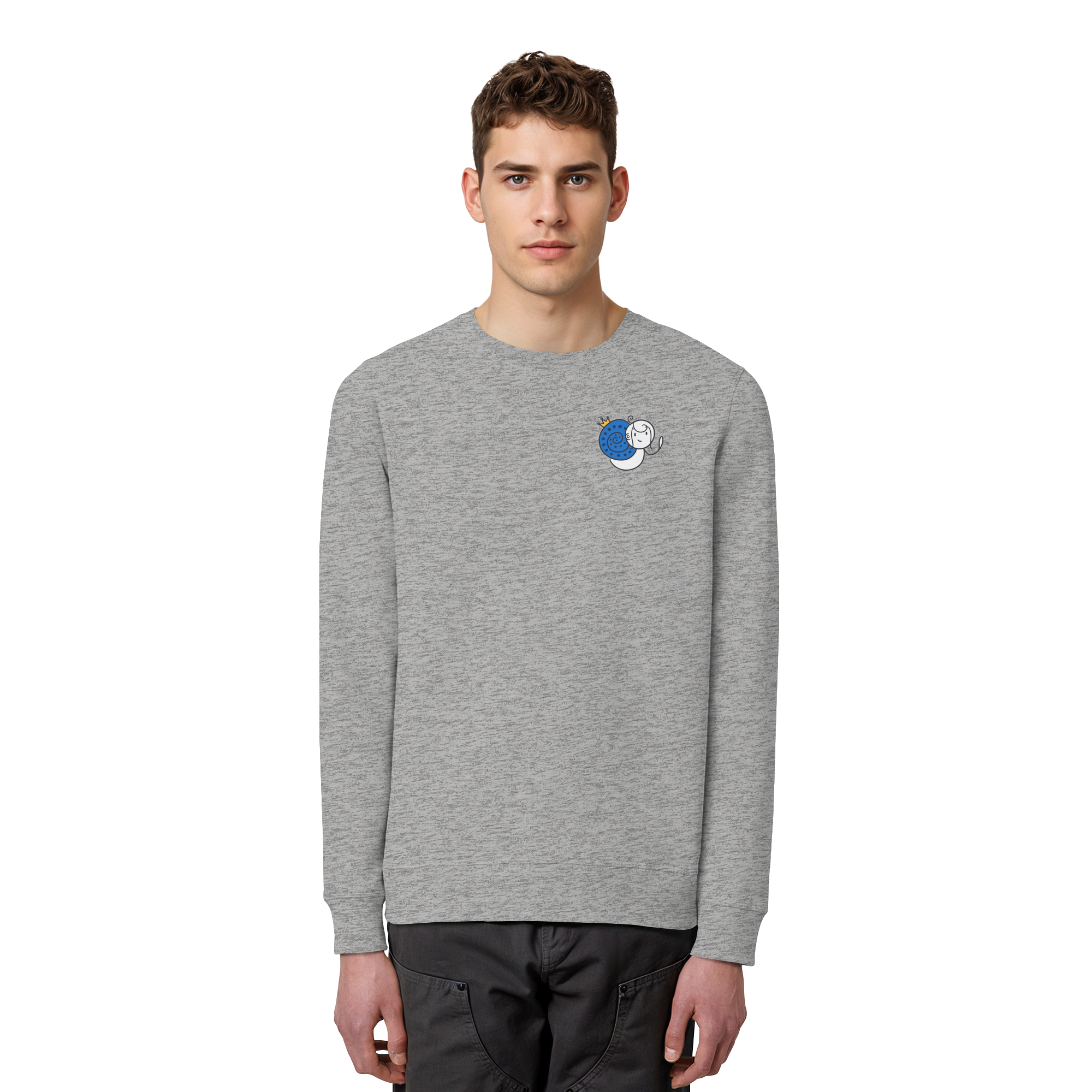 Meine Heilung braucht Zeit "Schwarze Edition" Backprint - Organic Basic Unisex Sweatshirt