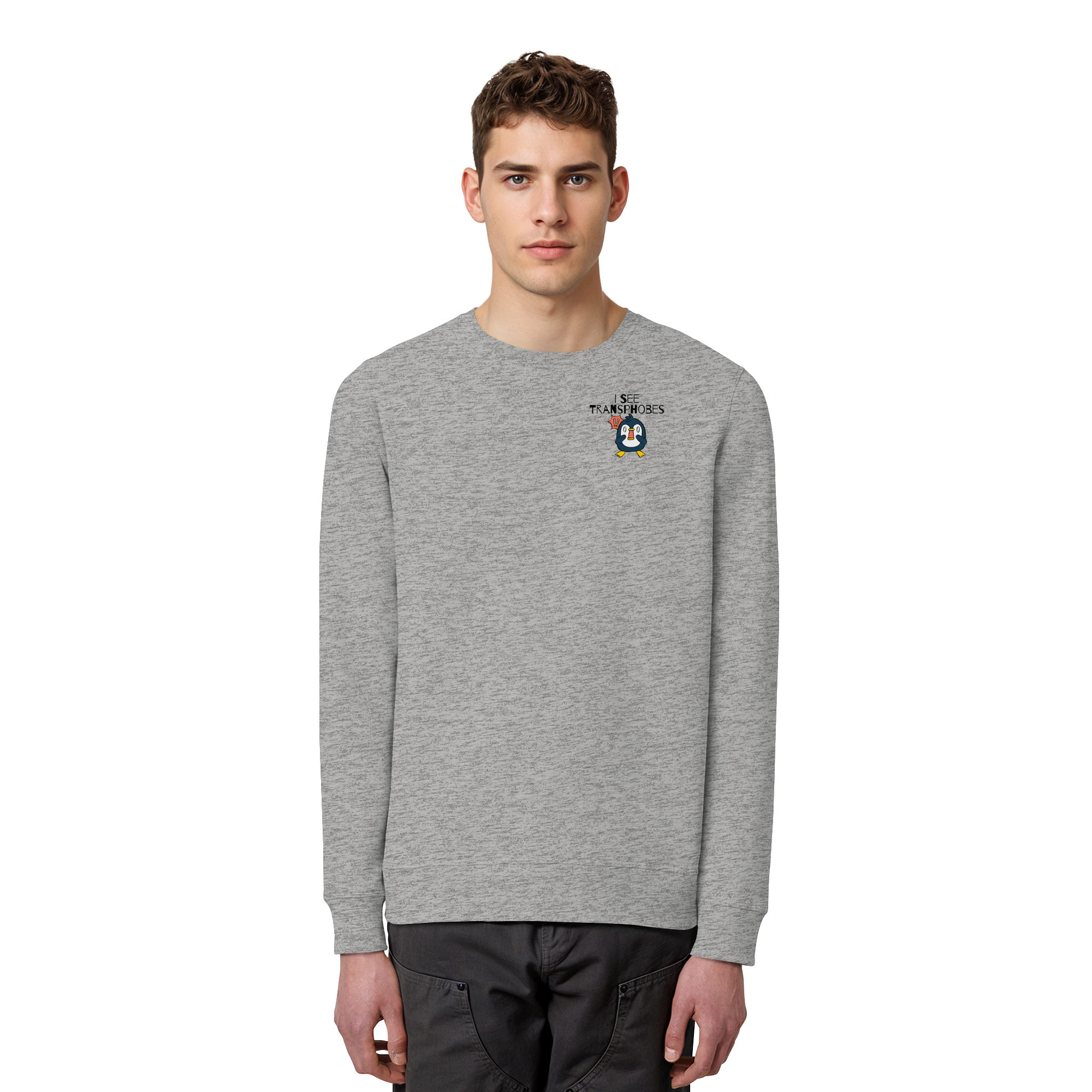I see Transphobes - Organic Basic Unisex Sweatshirt