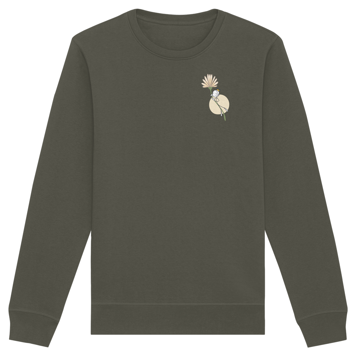 Seelenmännchen "Blumenfliegen Edition" (dunkel) - Organic Basic Unisex Sweatshirt