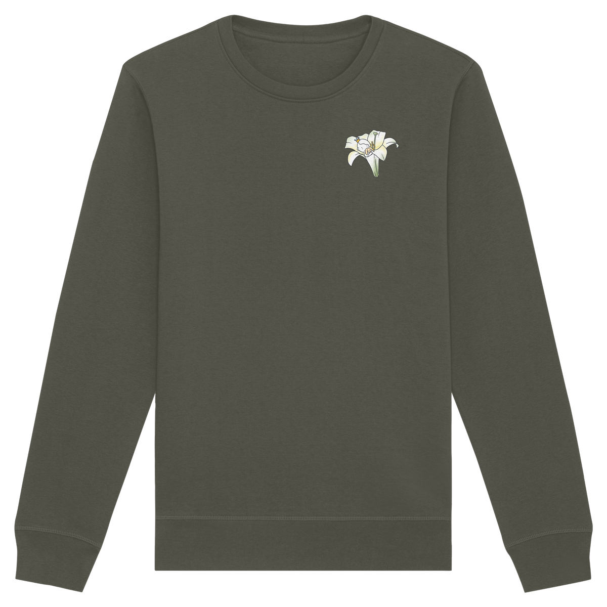 Seelenmännchen "Kuschelblume Edition" - Organic Basic Unisex Sweatshirt