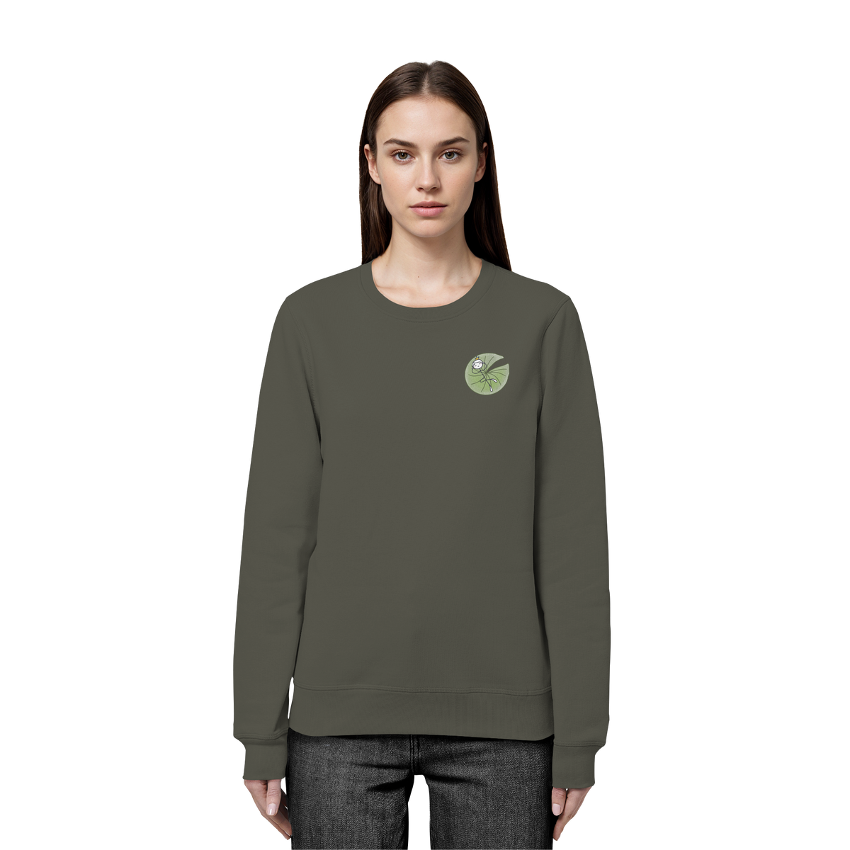 Seelenmännchen "Seerosenchillung Edition" - Organic Basic Unisex Sweatshirt