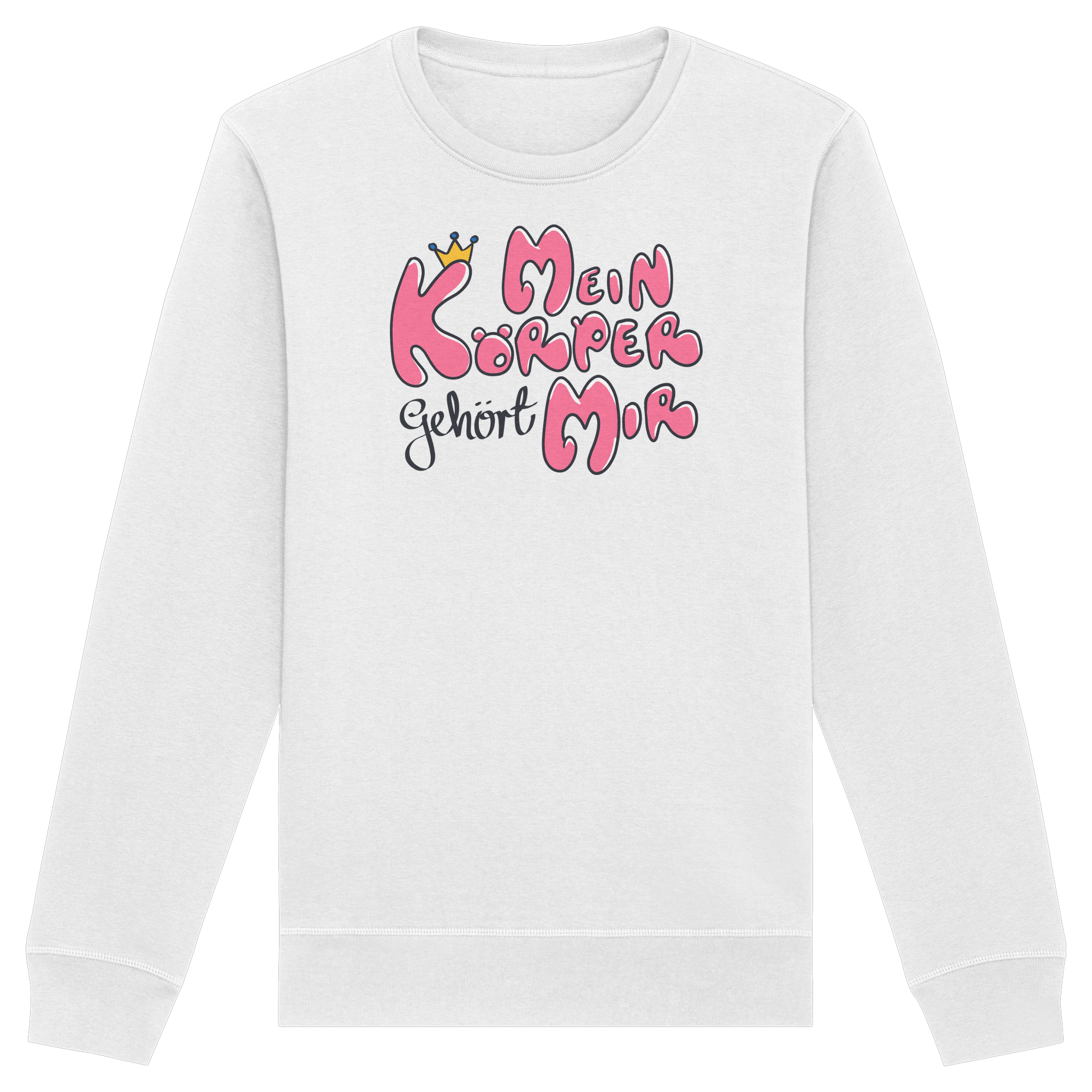 Mein Körper gehört mir "Pinke Edition" - Organic Basic Unisex Sweatshirt