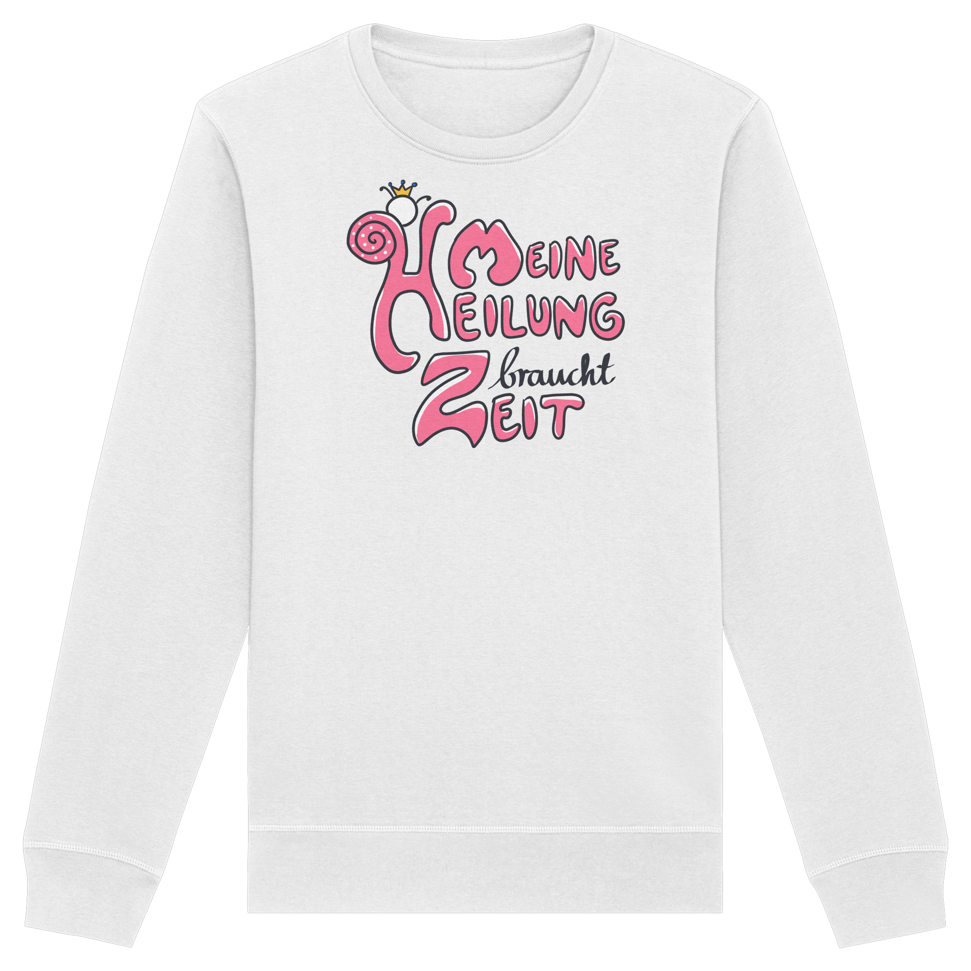 Meine Heilung braucht Zeit "Pinke Edition" - Organic Basic Unisex Sweatshirt