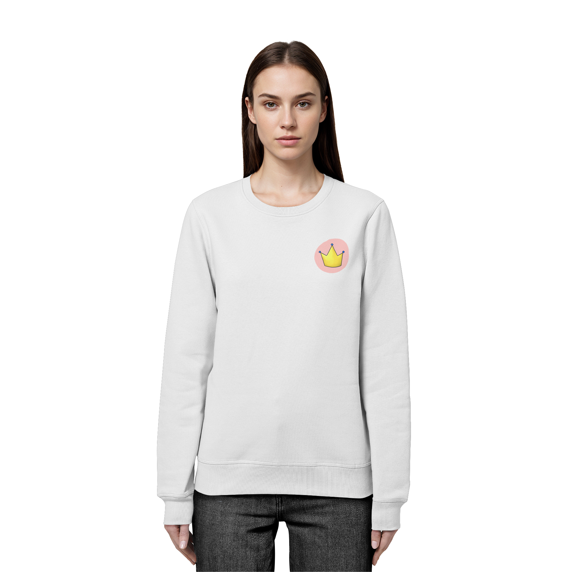 Survivor Queens Logo "Pink Bubble Edition" - Organic Basic Unisex Sweatshirt
