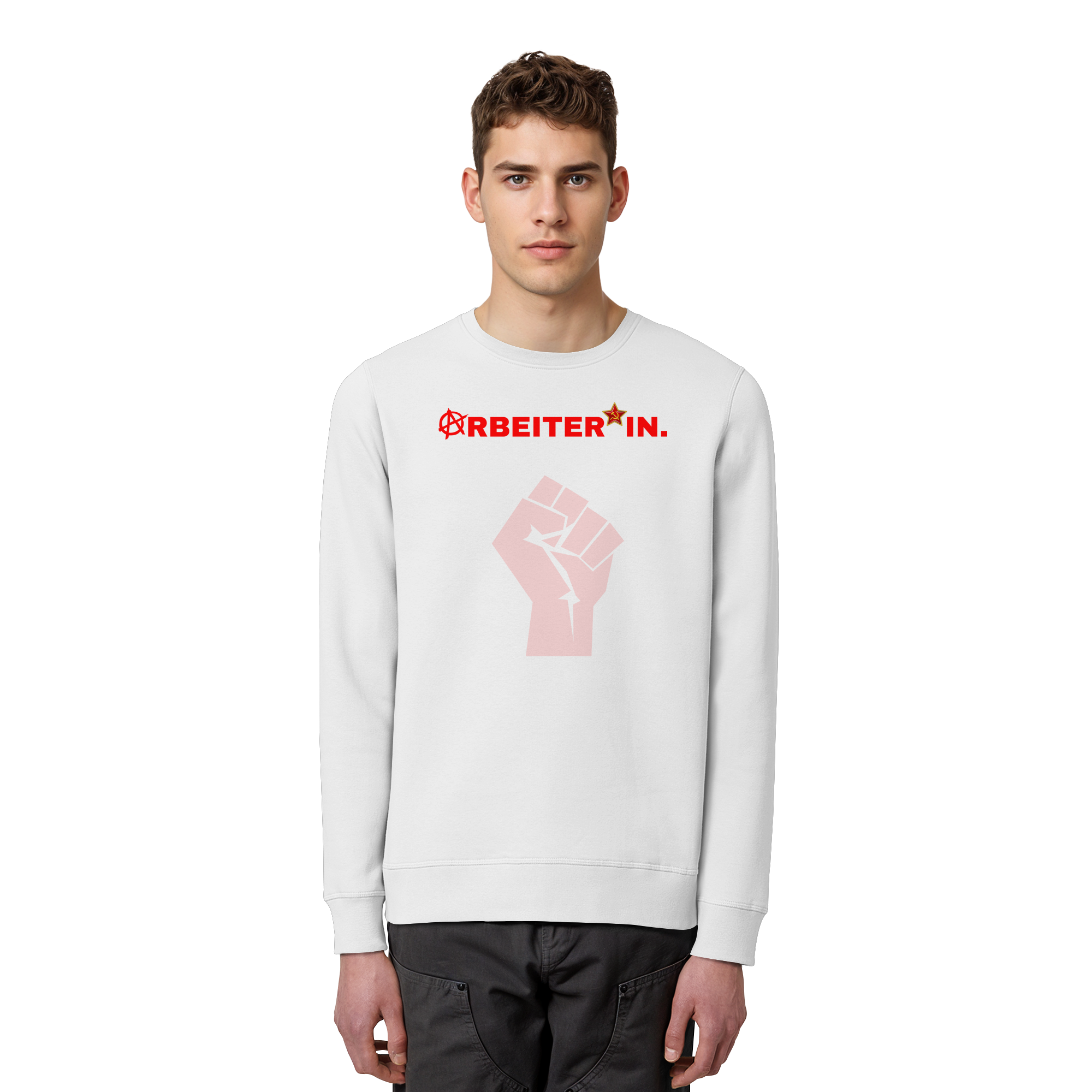 ARBEITER*IN. "Solidarisch und Frei Edition" - Organic Basic Unisex Sweatshirt