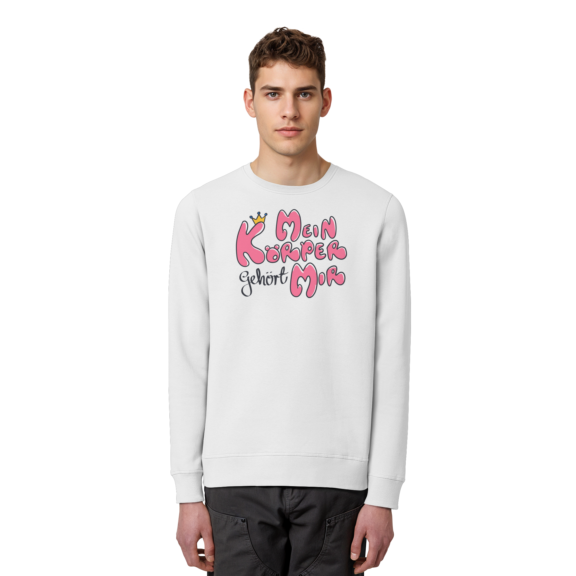 Mein Körper gehört mir "Pinke Edition" - Organic Basic Unisex Sweatshirt
