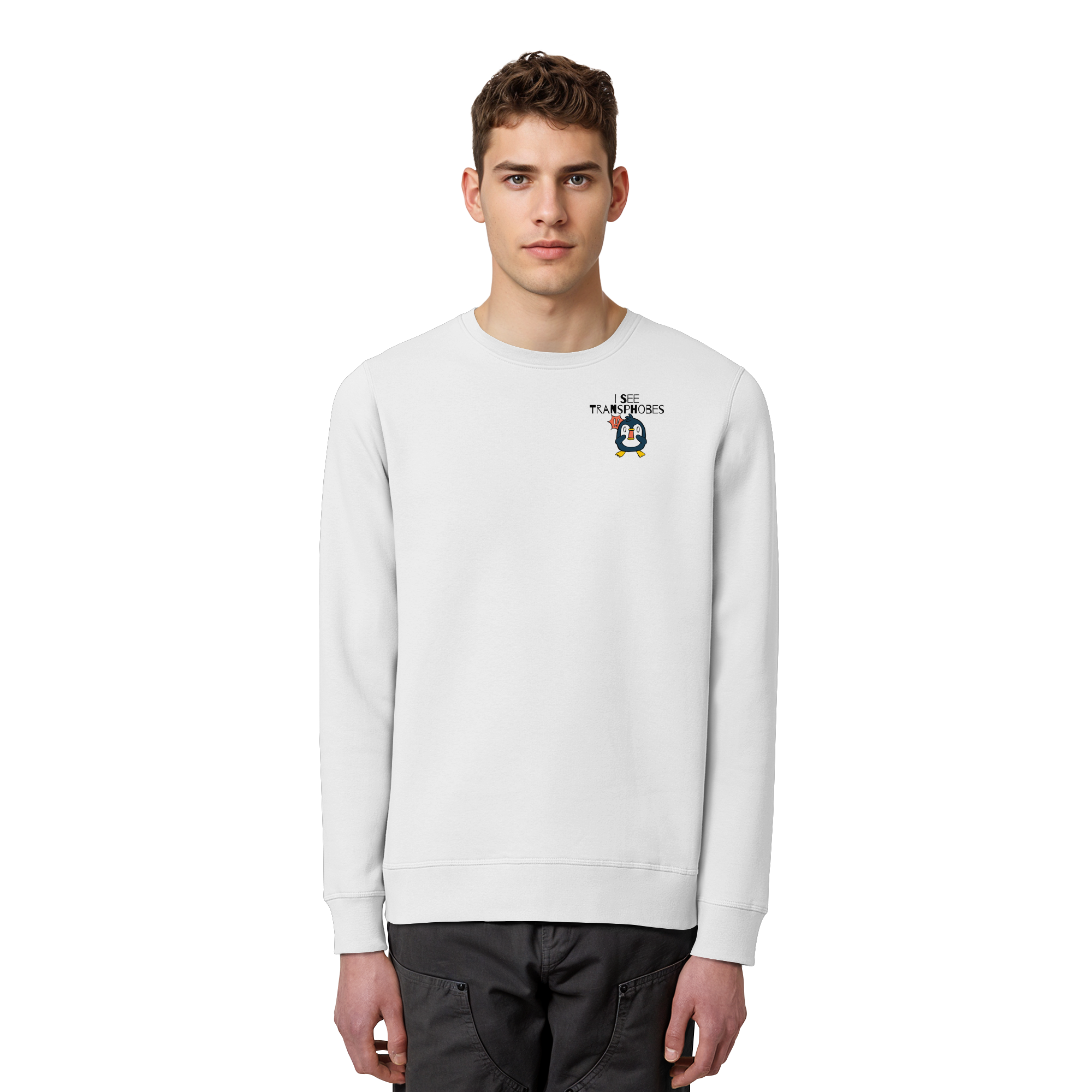 I see Transphobes - Organic Basic Unisex Sweatshirt