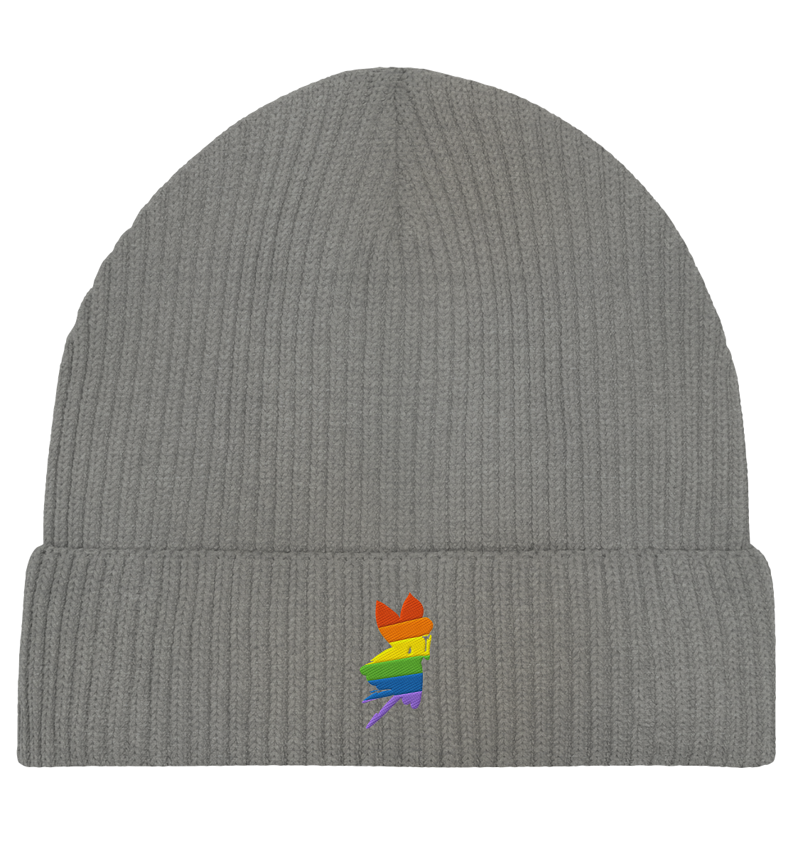 Regenbogen Fee Fisherman Beanie Stick