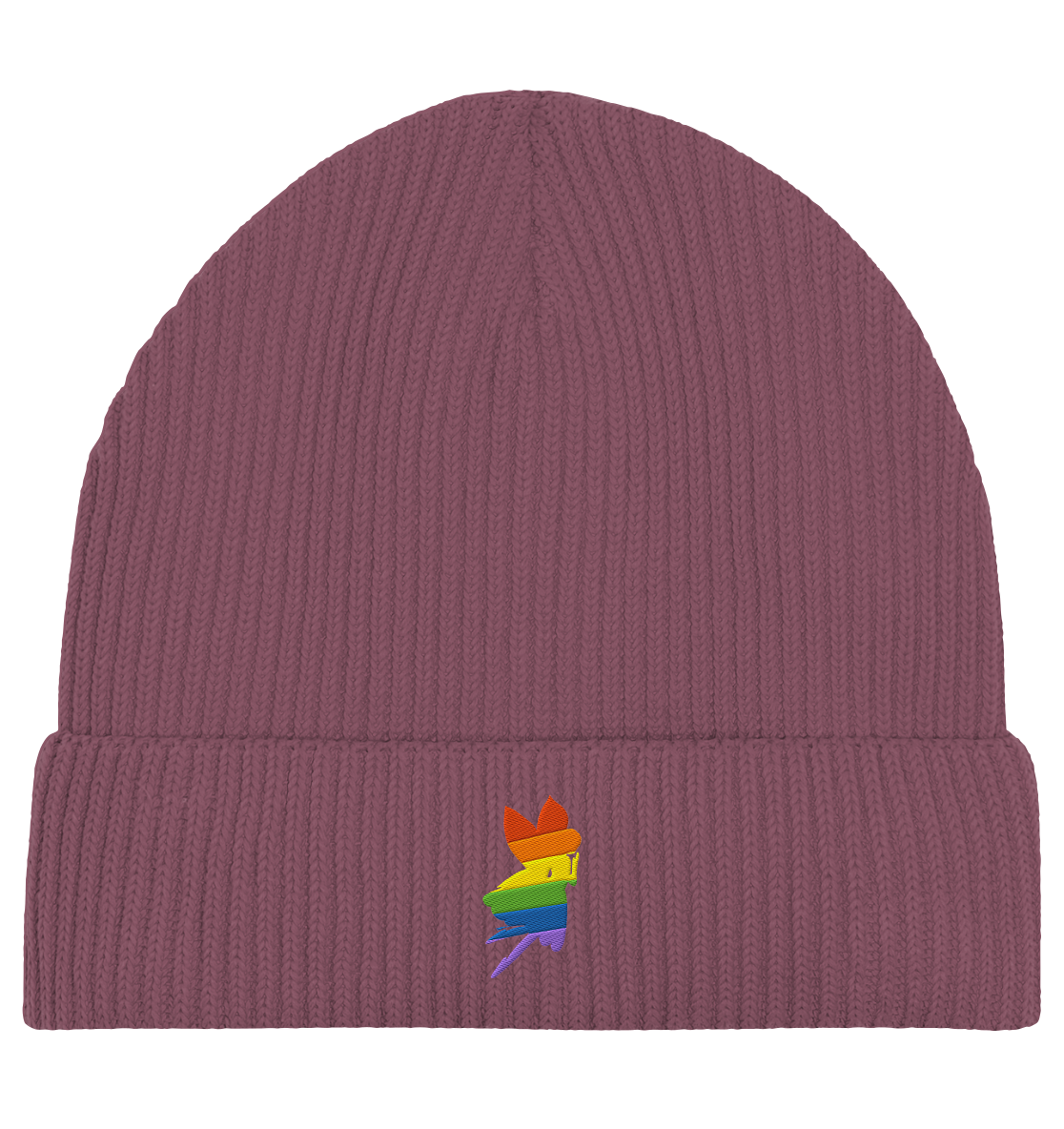 Regenbogen Fee Fisherman Beanie Stick