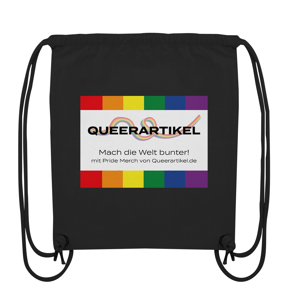 Queerartikel Mach die Welt bunter Turnbeutel