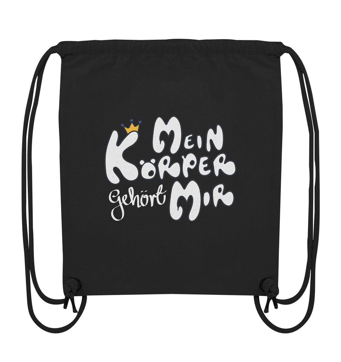 Mein Körper gehört mir "Weiße Edition" - Organic Gym-Bag