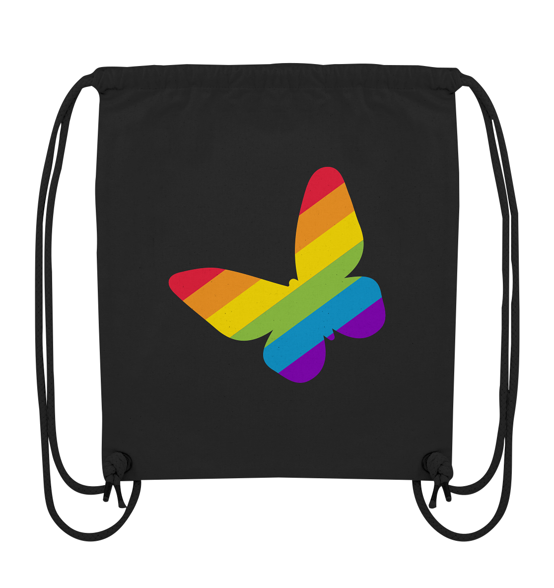 Regenbogen Schmetterling - Organic Gym-Bag