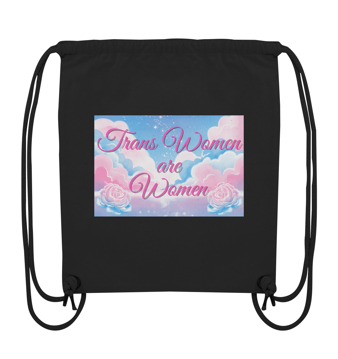 Trans Women are Women "Rosenhimmel Edition" - Organic Gym-Bag