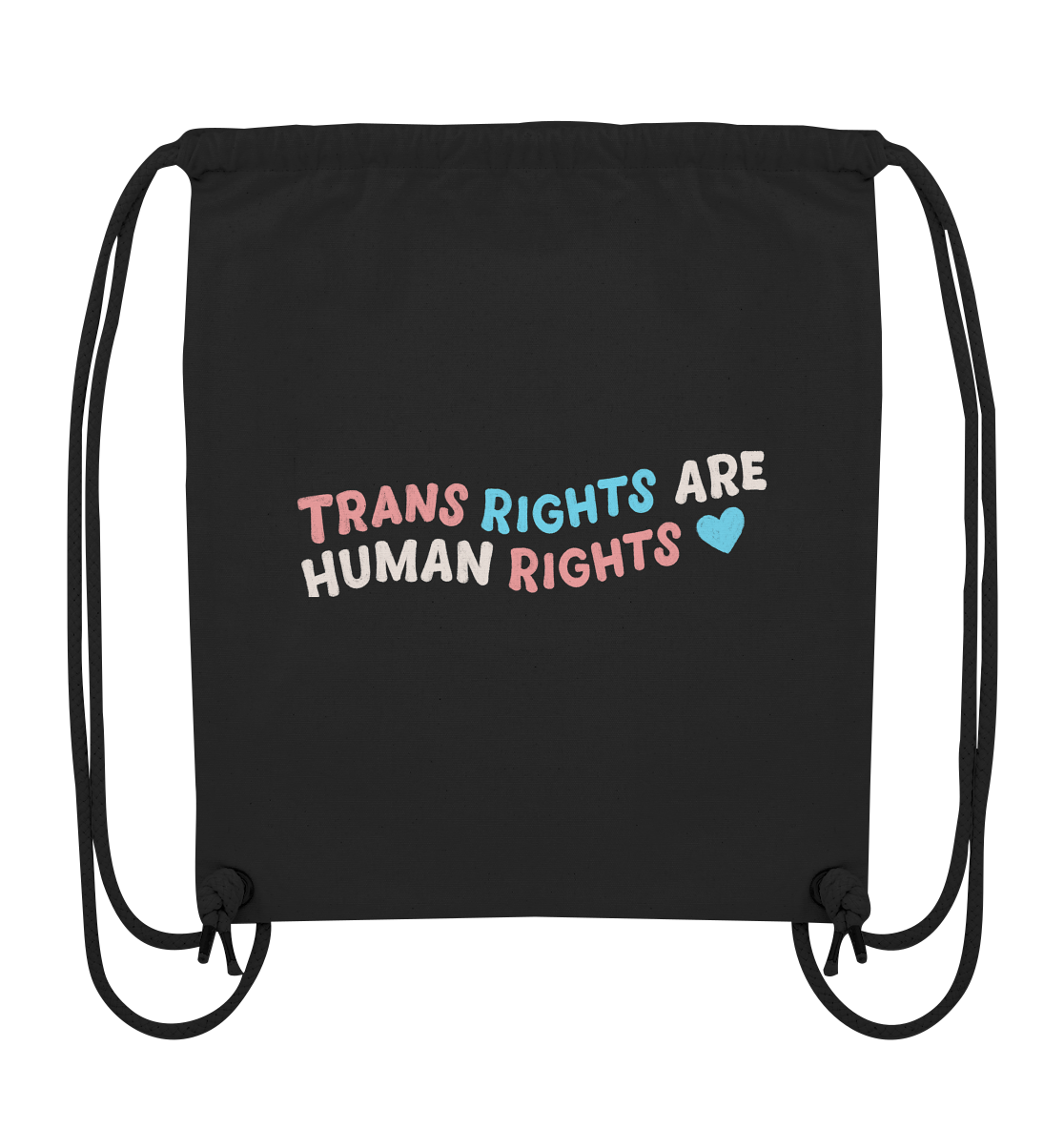 Trans Rights are Human Rights "Pastel Power Edition" - Organic Gym-Bag