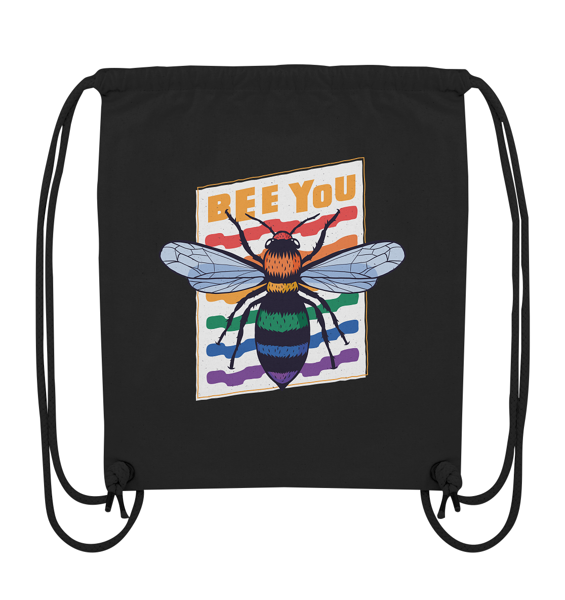 Bee You "Rainbow Edition" - Organic Gym-Bag