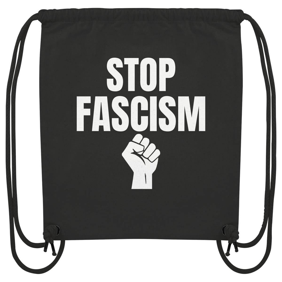 Stop Fascism "Raised Fist Edition" - Organic Gym-Bag