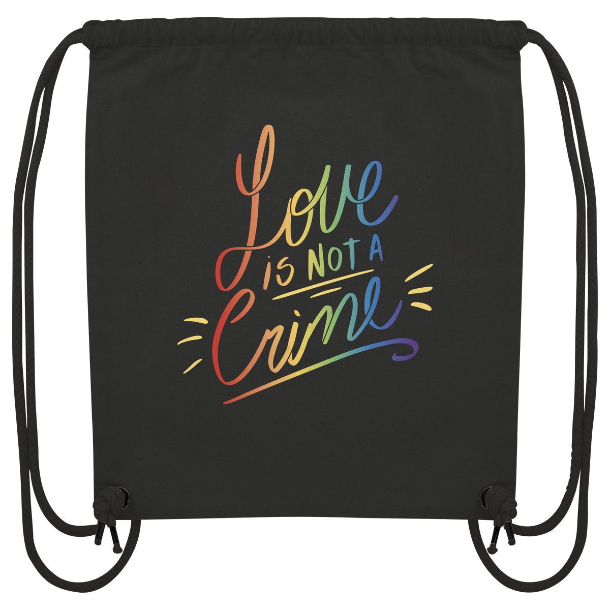 Love is Not a Crime "Calligraphy Edition" - Organic Gym-Bag