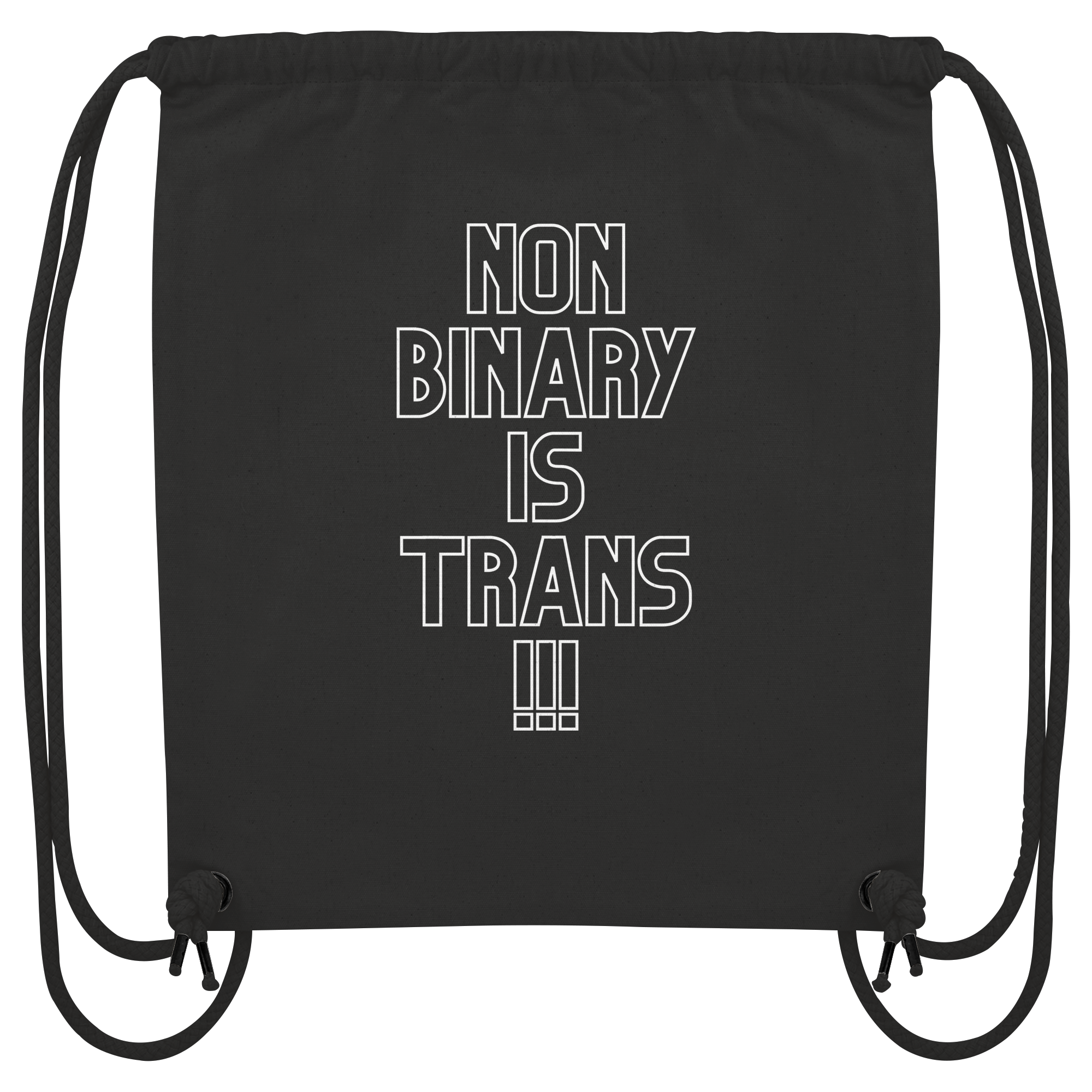 Nonbinary is Trans "Statement Edition" - Organic Gym-Bag