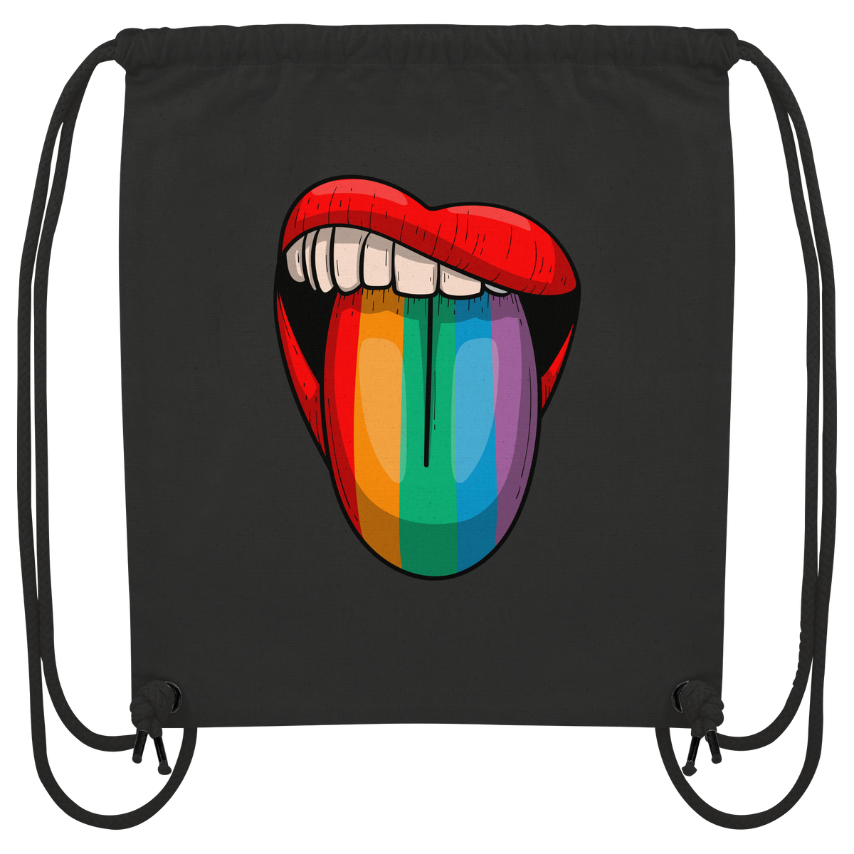 Speak Up or Shut Up Backprint - Organic Gym-Bag