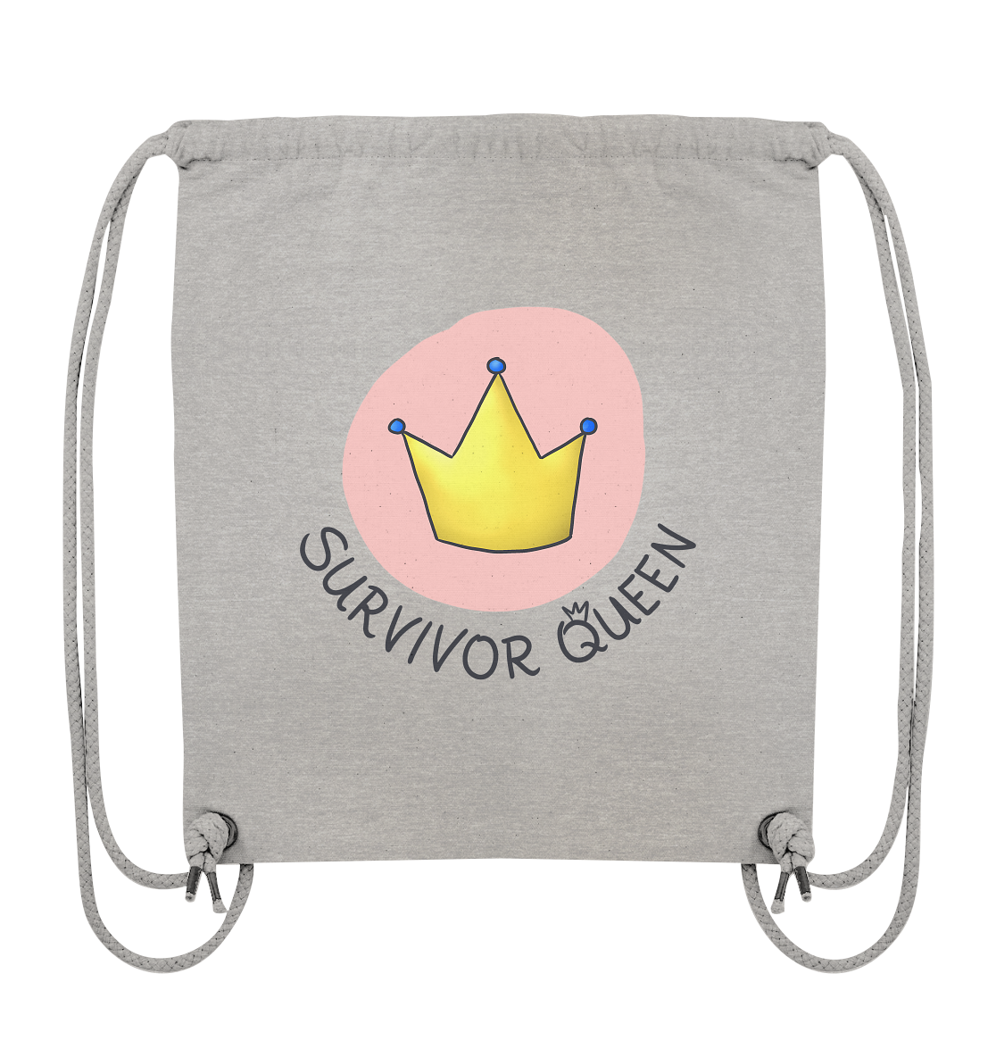 Survivor Queens Logo "Schriftzug Edition" (hell) - Organic Gym-Bag