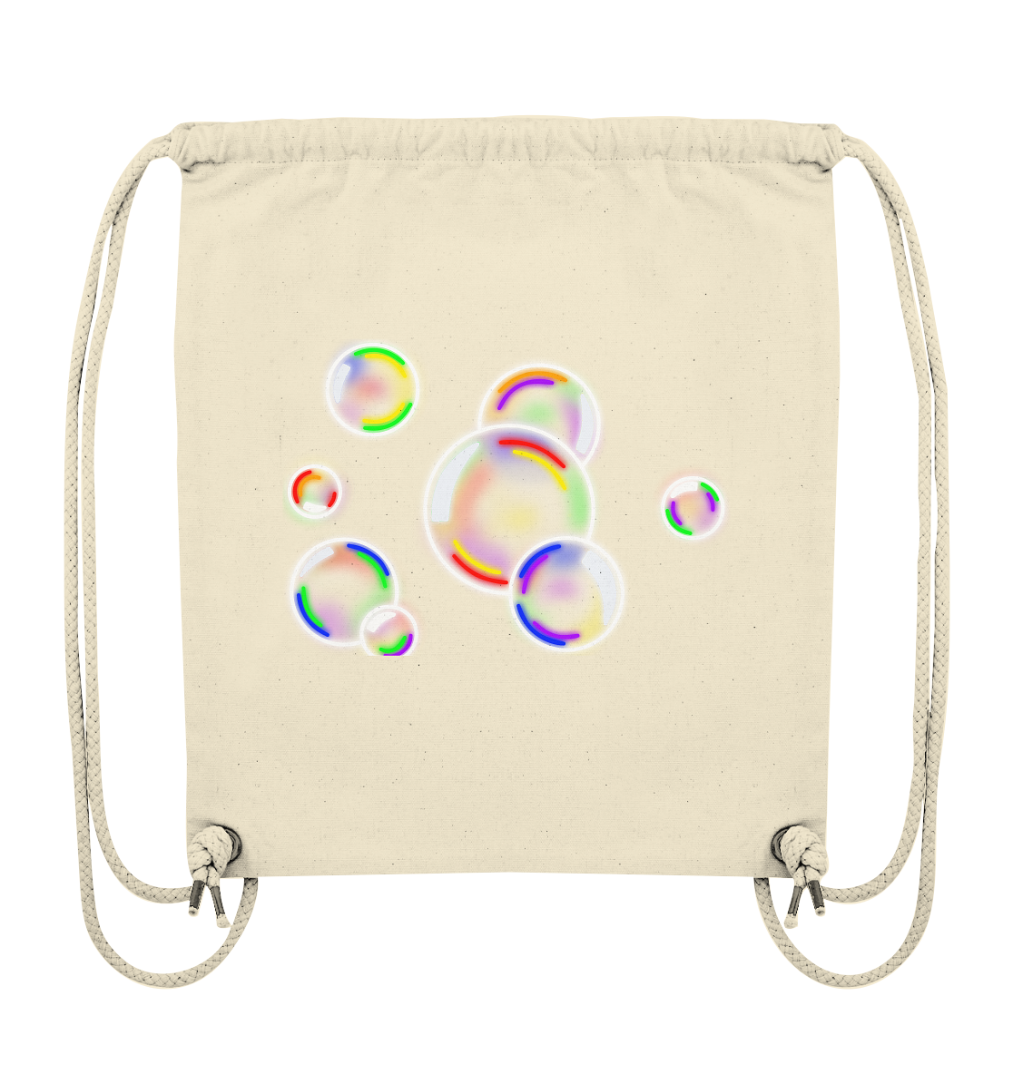 Regenbogen Seifenblasen Turnbeutel