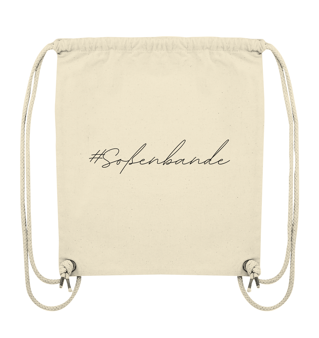 #Soßenbande (schwarze Schrift) Turnbeutel