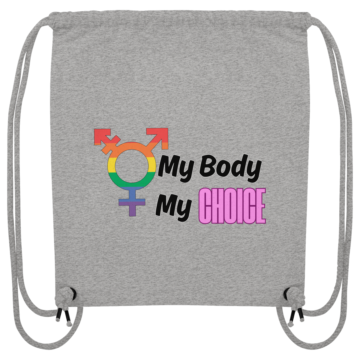 My Body My Choice "Rainbow Resistance Edition" - Organic Gym-Bag
