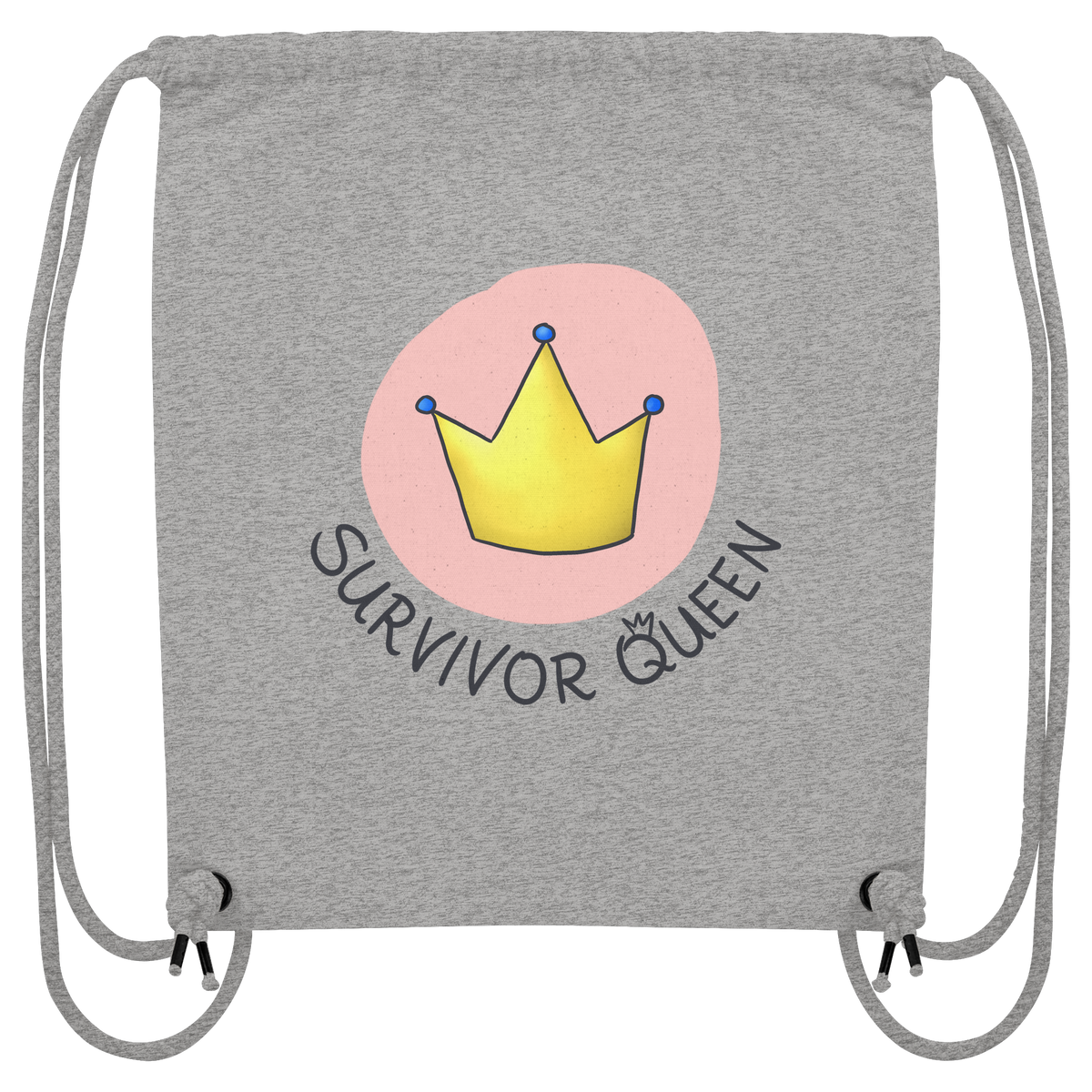 Survivor Queens Logo "Schriftzug Edition" (hell) - Organic Gym-Bag