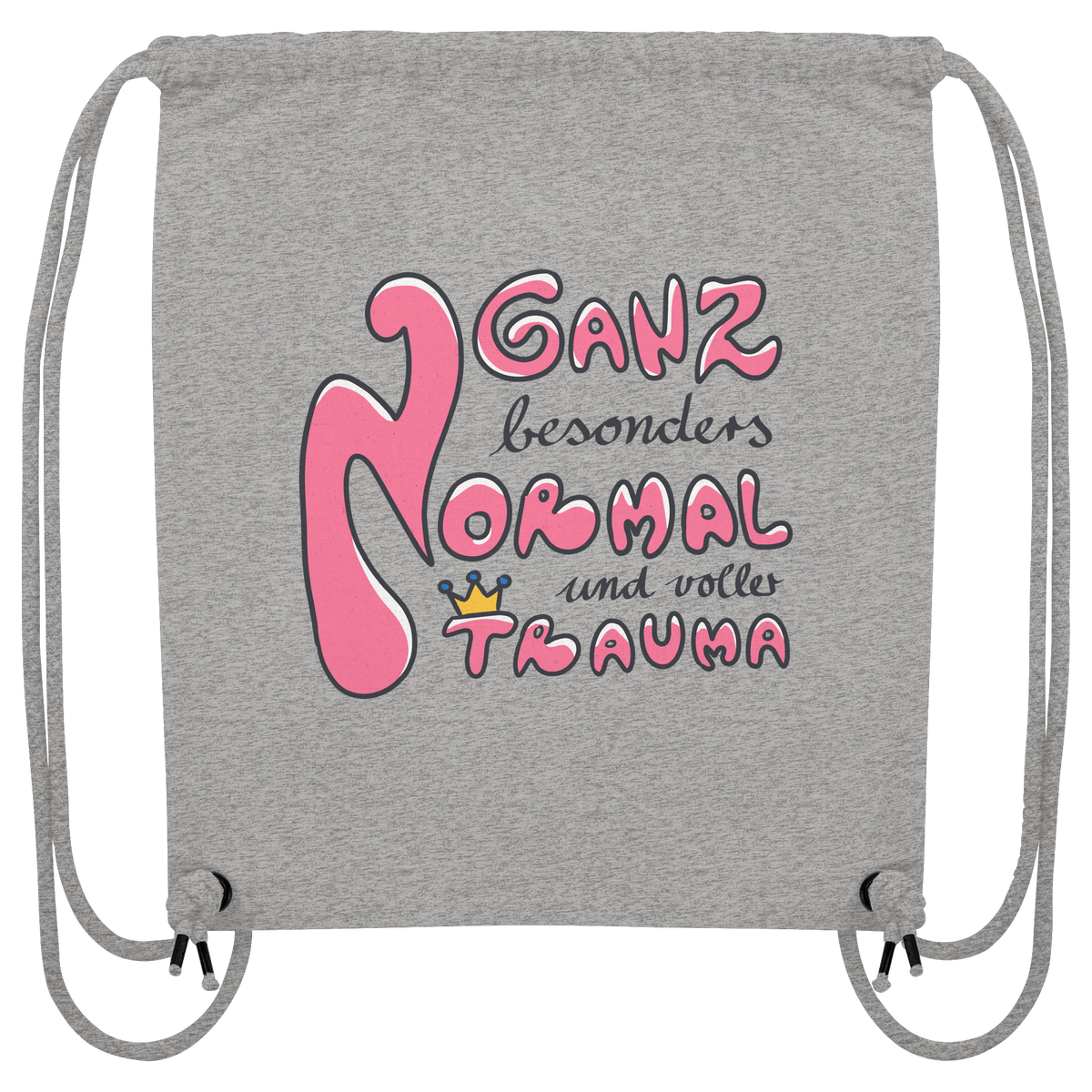 Ganz besonders Normal und voller Trauma "Pinke Edition" - Organic Gym-Bag