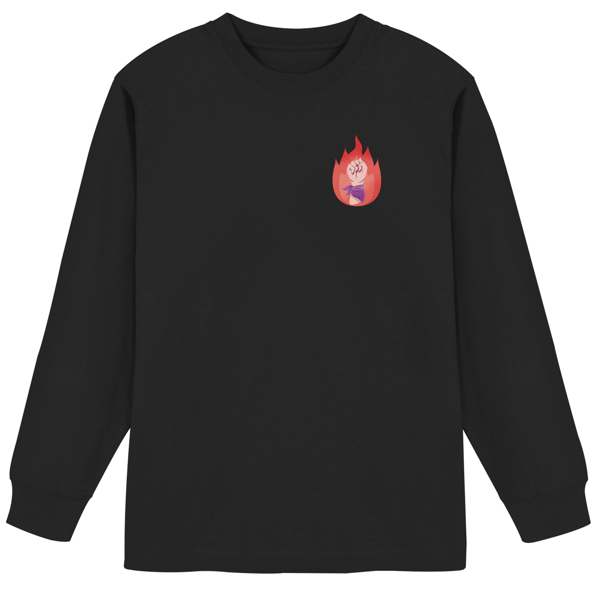 It's a Beautiful Day to Smash the Patriarchy Backprint - Organic Heavy Oversized Longsleeve T-Shirt