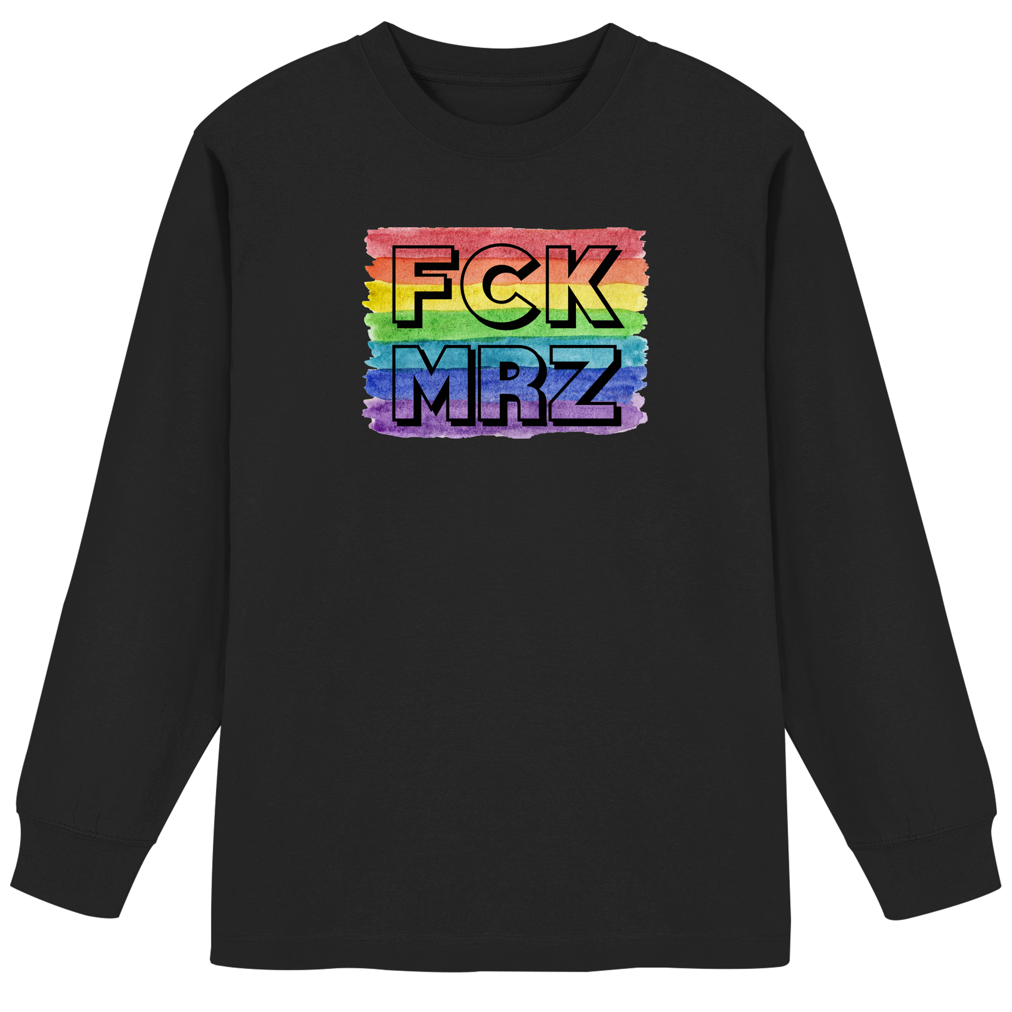 FCK MRZ "Rainbow Resistance Edition" - Organic Heavy Oversized Longsleeve T-Shirt