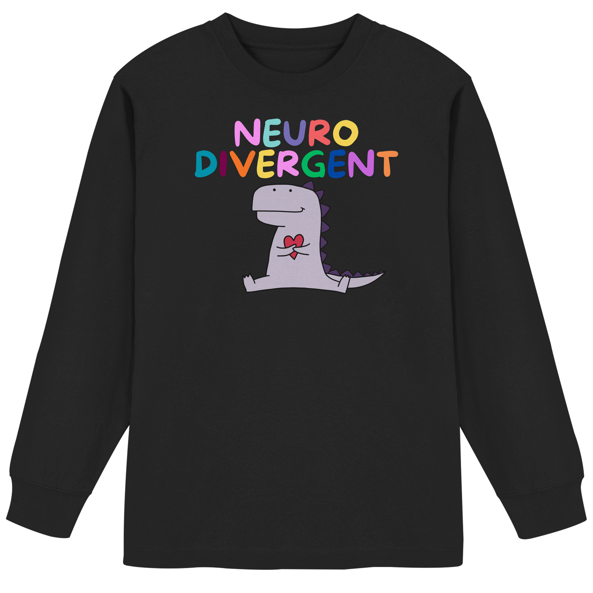 Neurodivergent "Dino Edition" - Organic Heavy Oversized Longsleeve T-Shirt