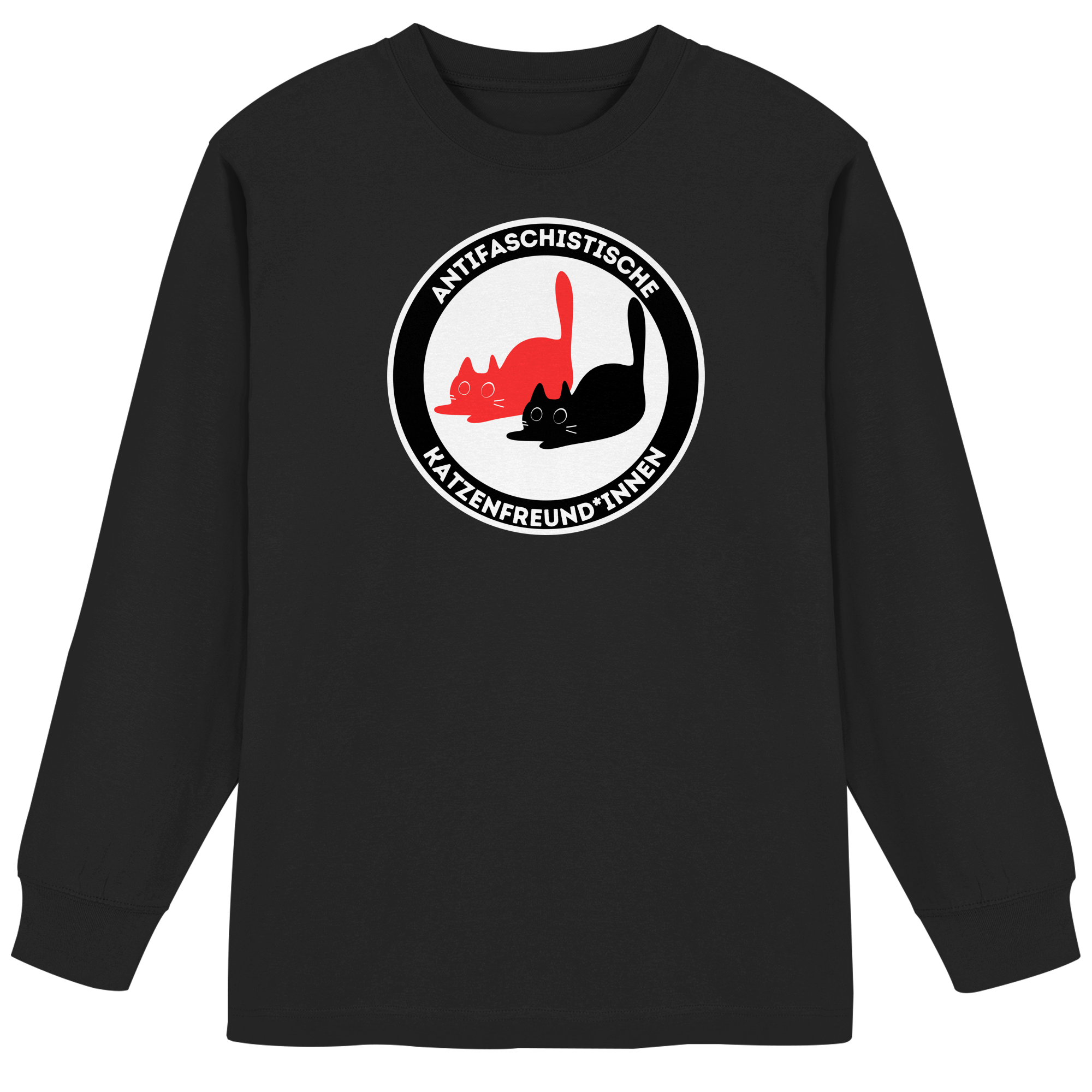 Antifaschistische Katzenfreund*innen - Organic Heavy Oversized Longsleeve T-Shirt