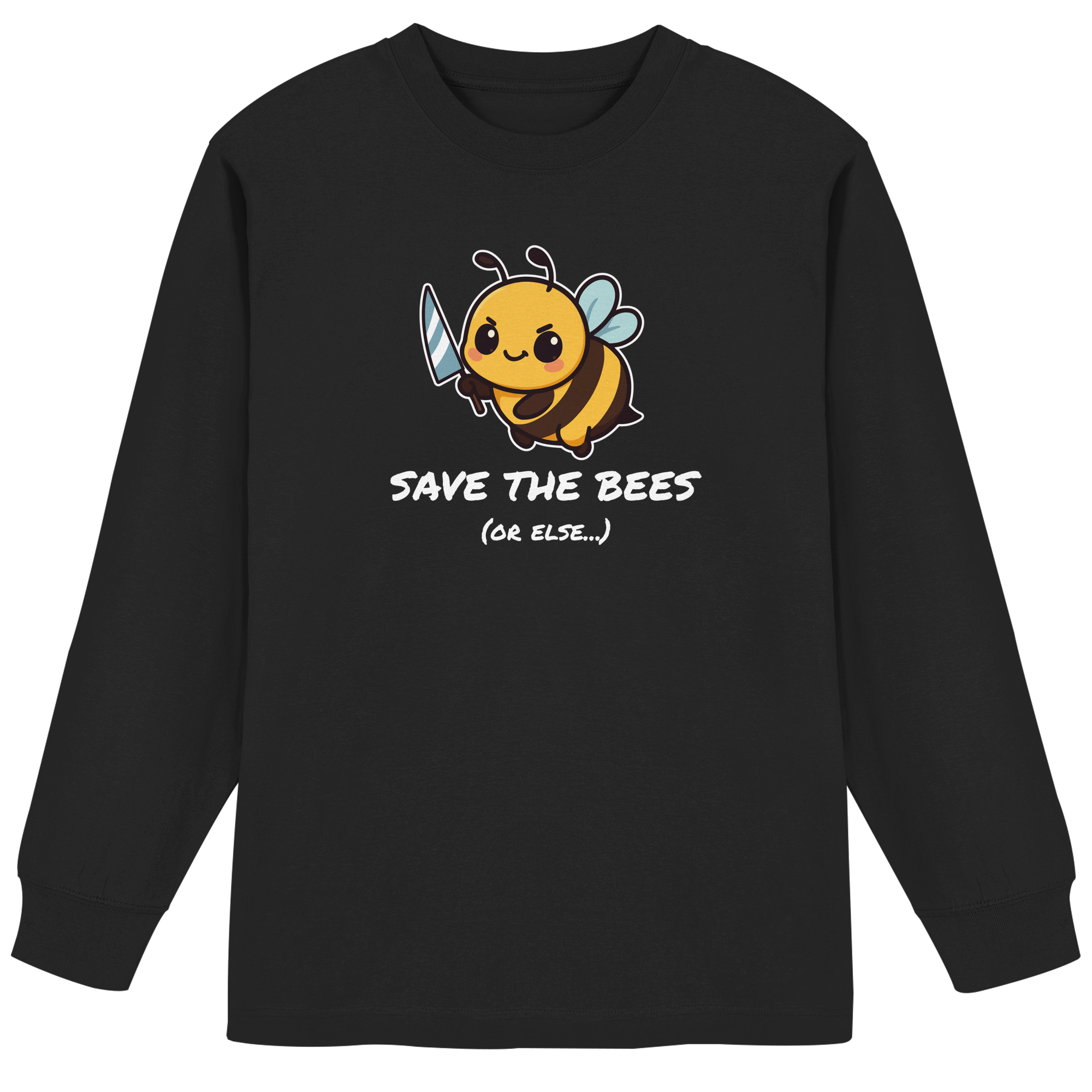 Save The Bees (or else...) - Organic Heavy Oversized Longsleeve T-Shirt