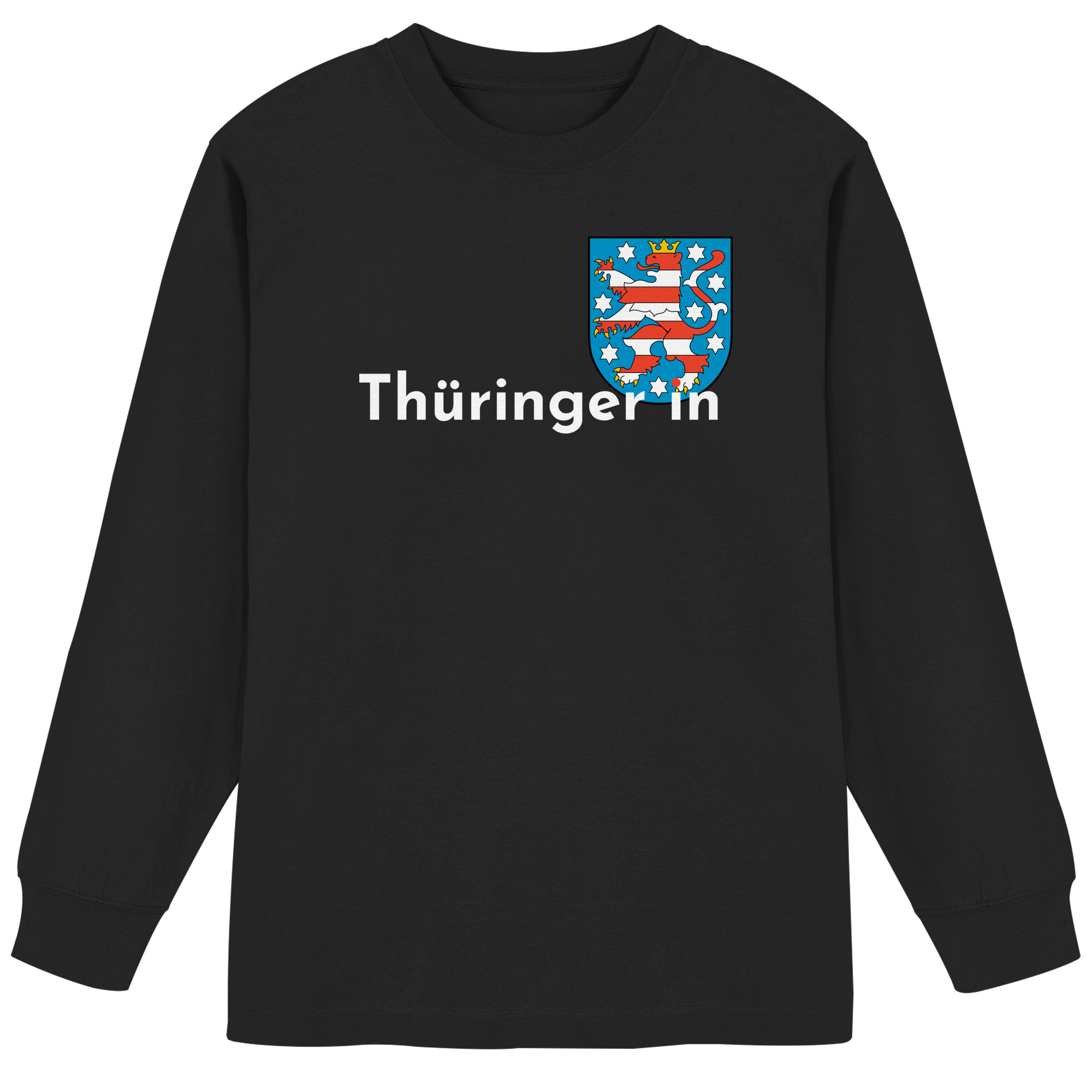 Thüringer*in "Wappen Edition" - Organic Heavy Oversized Longsleeve T-Shirt
