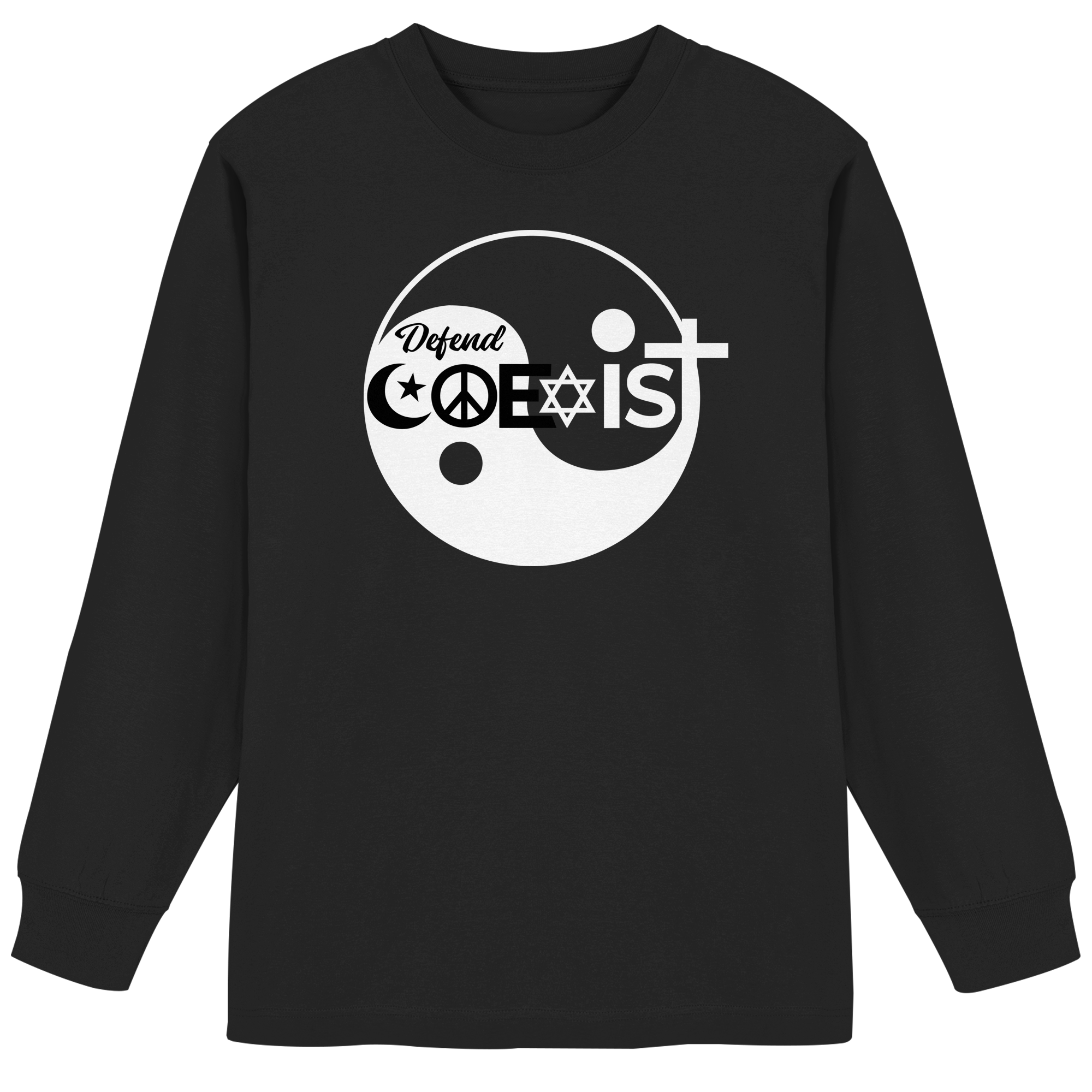 Defend Coexistence - Organic Heavy Oversized Longsleeve T-Shirt