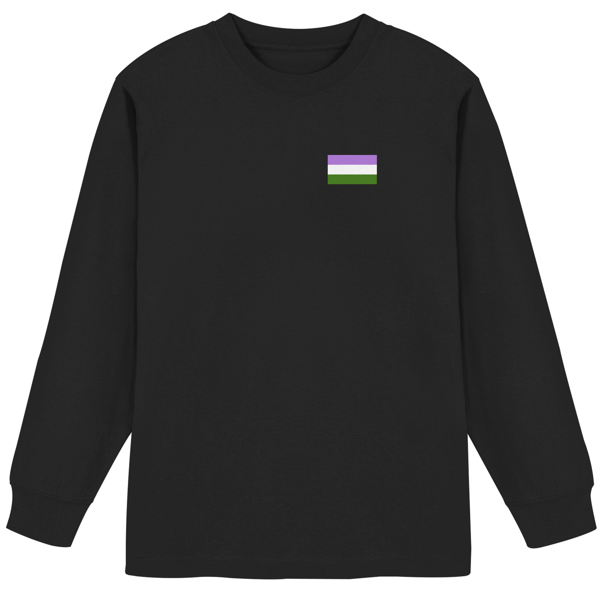 Genderqueer Pride Flag - Organic Heavy Oversized Longsleeve T-Shirt