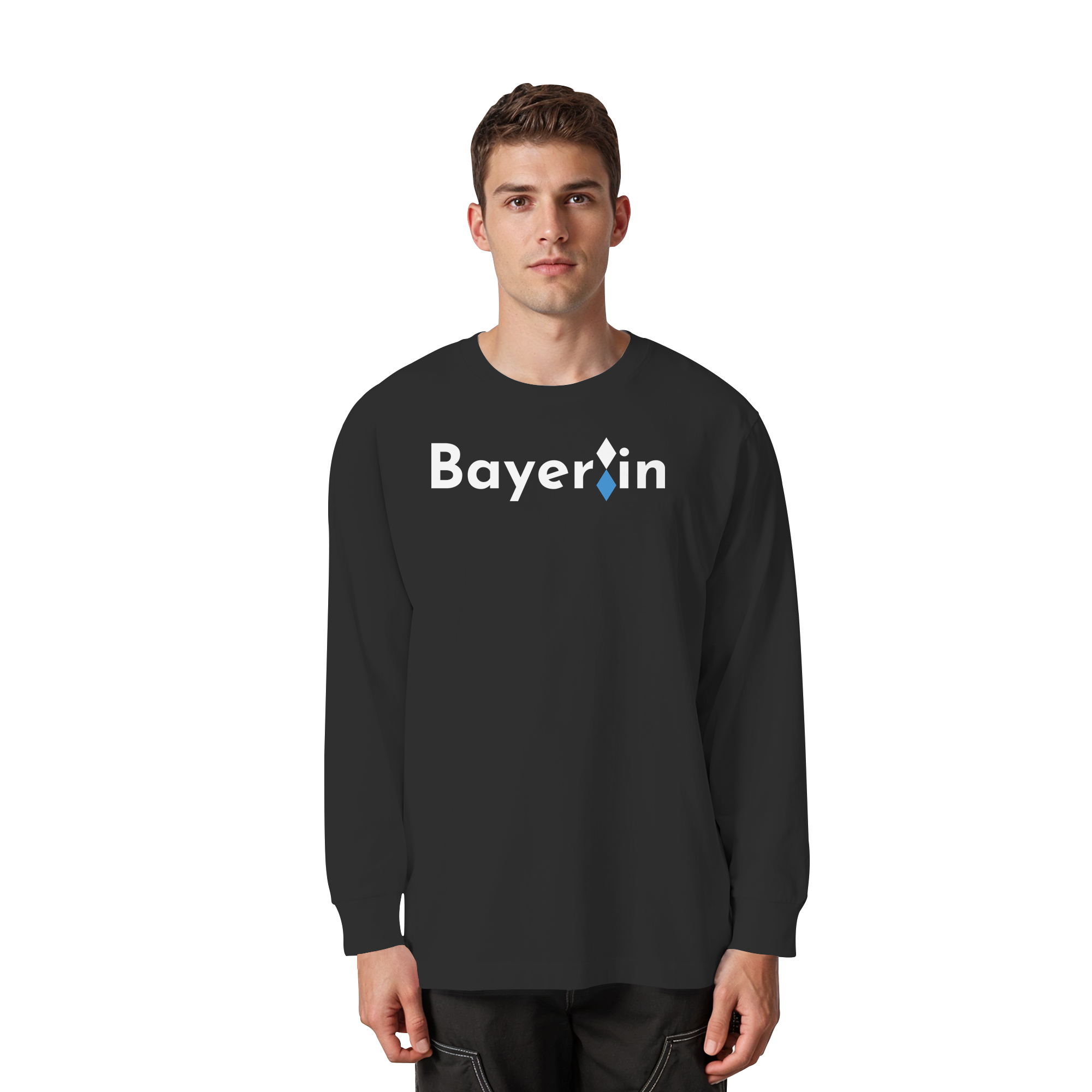 Bayer:in "Rauten-Edition" - Organic Heavy Oversized Longsleeve T-Shirt
