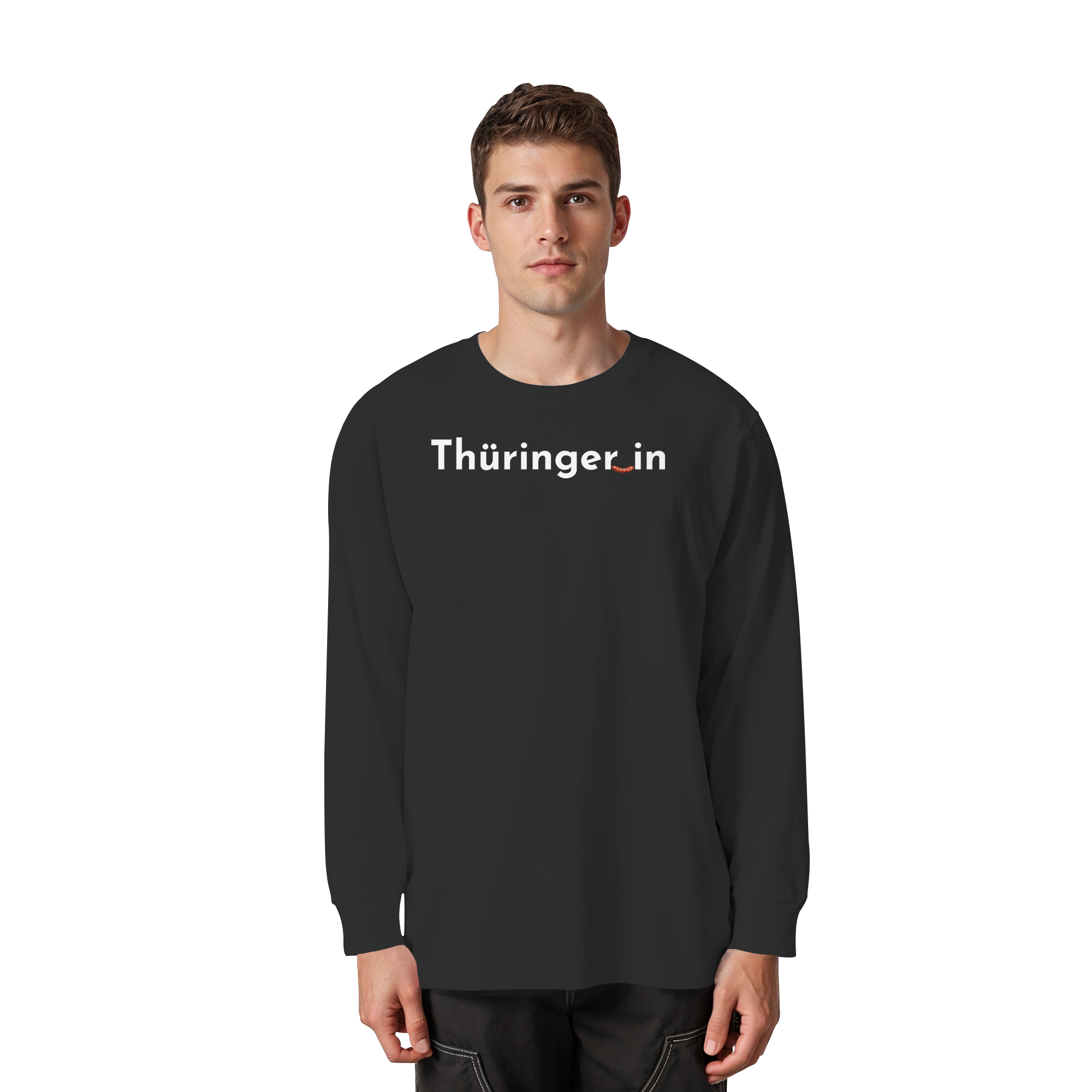 Thüringer_in "Rostbratwurst Edition" - Organic Heavy Oversized Longsleeve T-Shirt