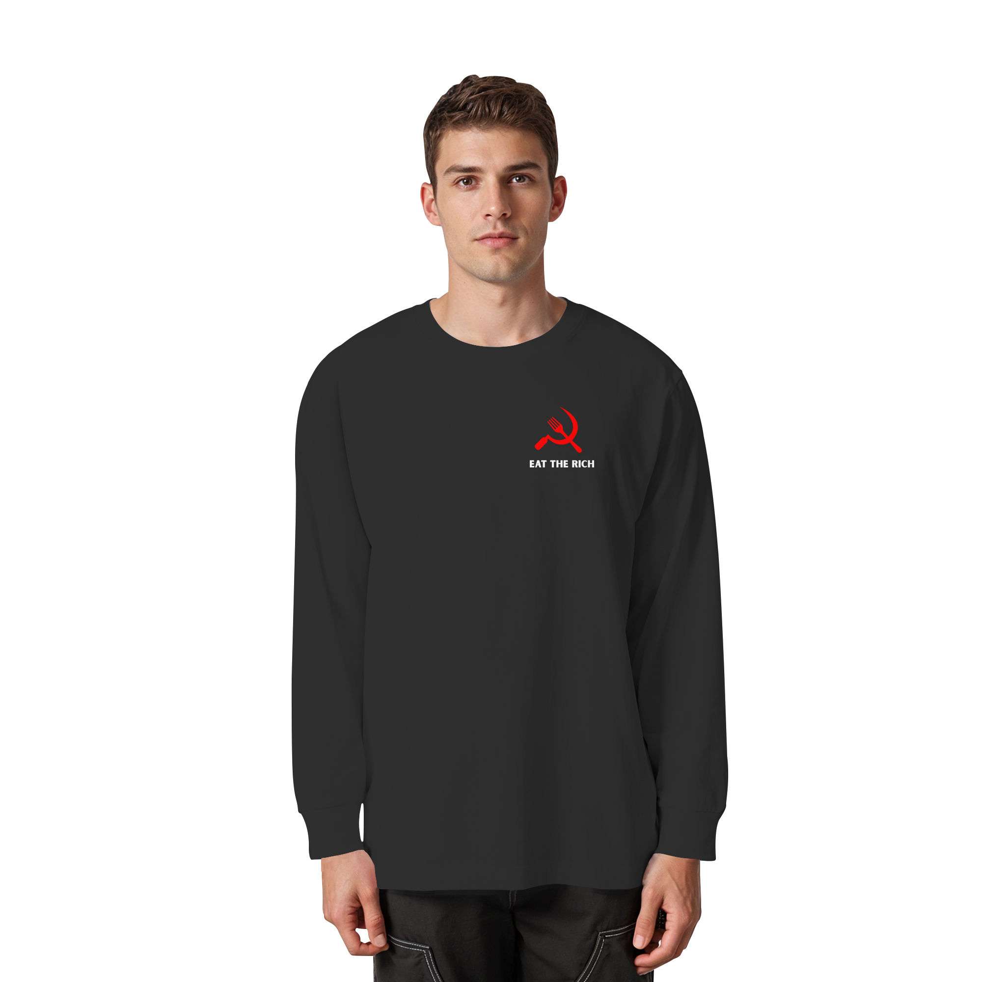 Eat the Rich "Gabel & Sichel Edition" - Organic Heavy Oversized Longsleeve T-Shirt