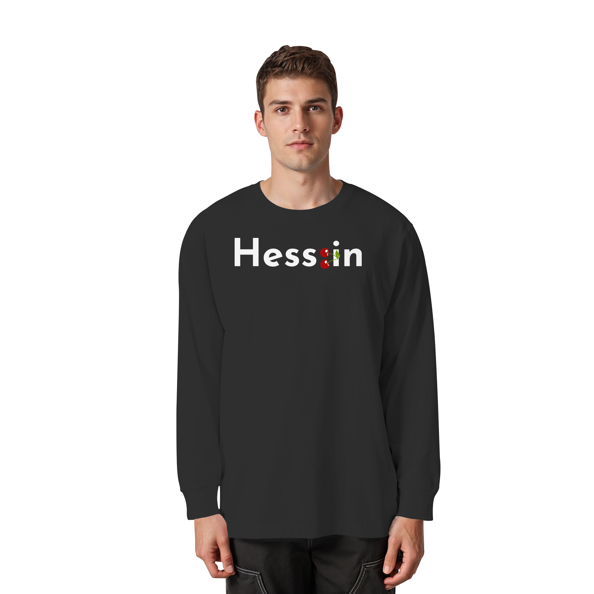 Hess:in "Kirschen Edition" - Organic Heavy Oversized Longsleeve T-Shirt