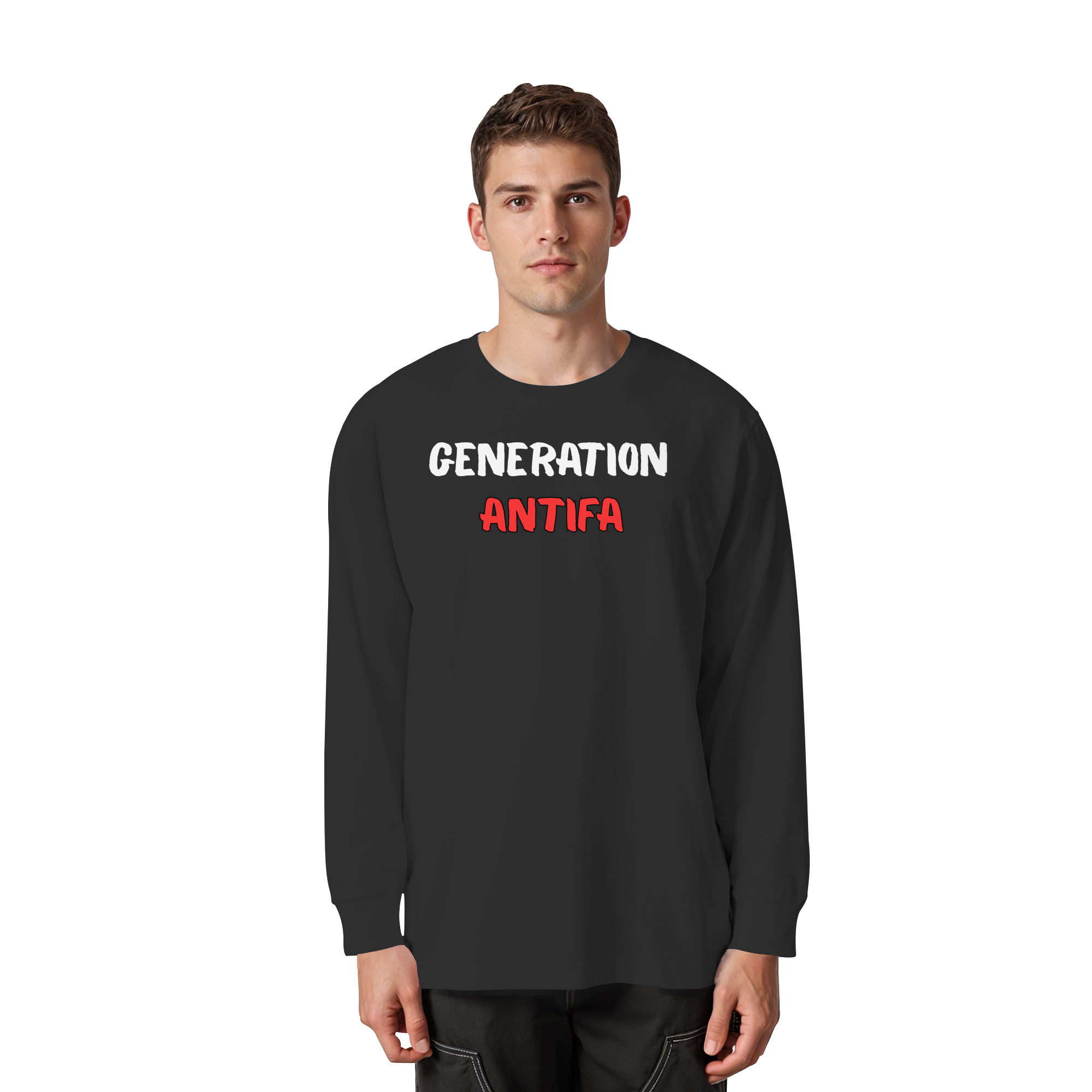 Generation Antifa - Organic Heavy Oversized Longsleeve T-Shirt