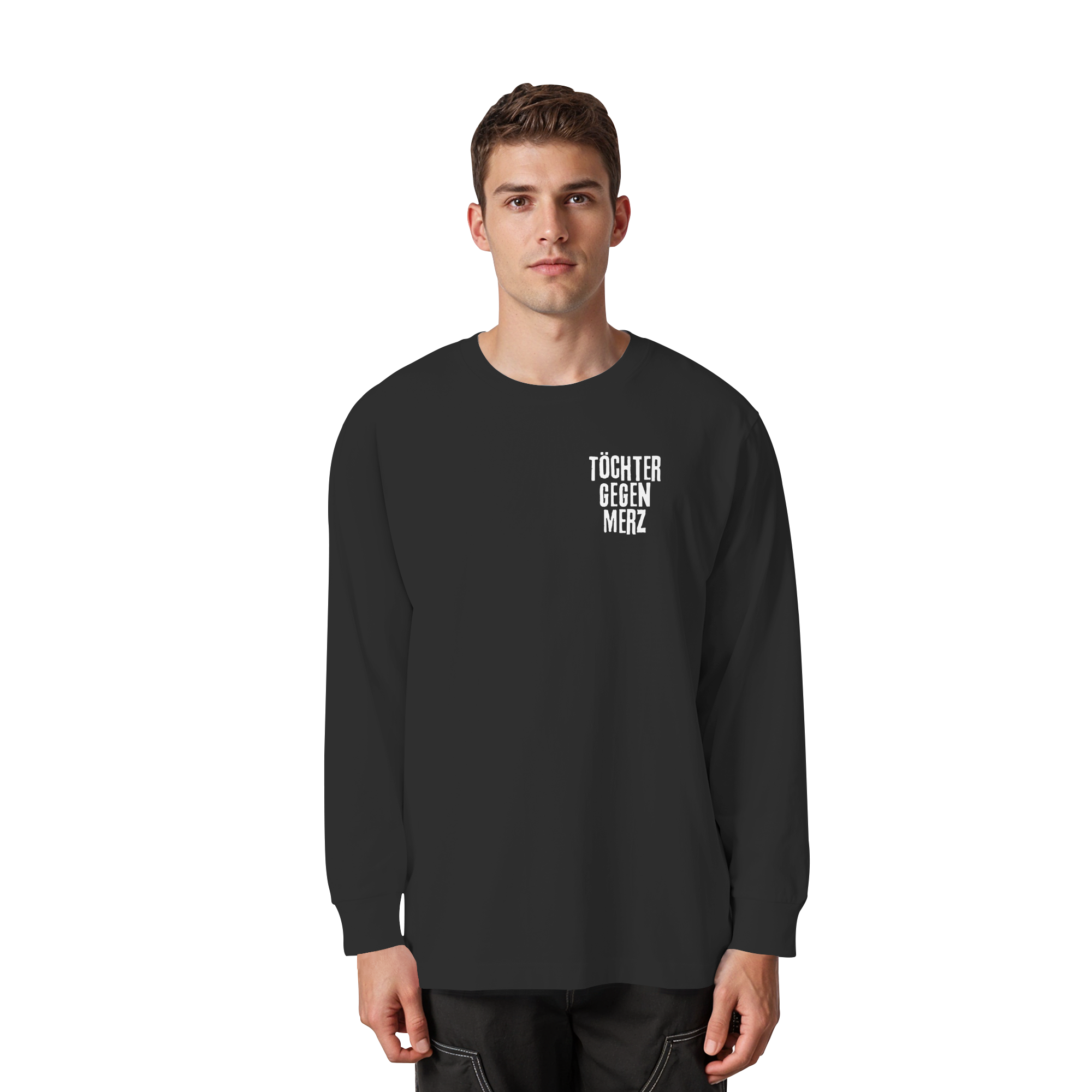 Töchter gegen Merz - Organic Heavy Oversized Longsleeve T-Shirt