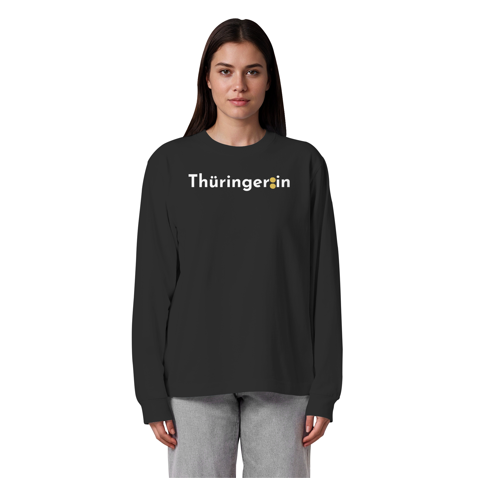 Thüringer:in "Klöße Edition" - Organic Heavy Oversized Longsleeve T-Shirt