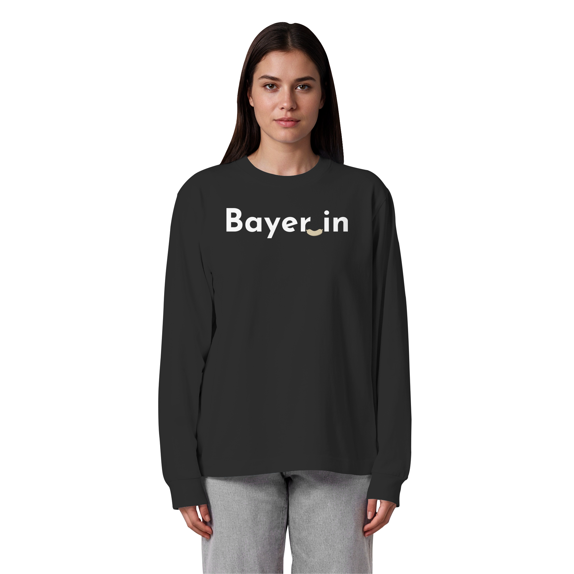 Bayer_in "Weißwurst-Edition" - Organic Heavy Oversized Longsleeve T-Shirt