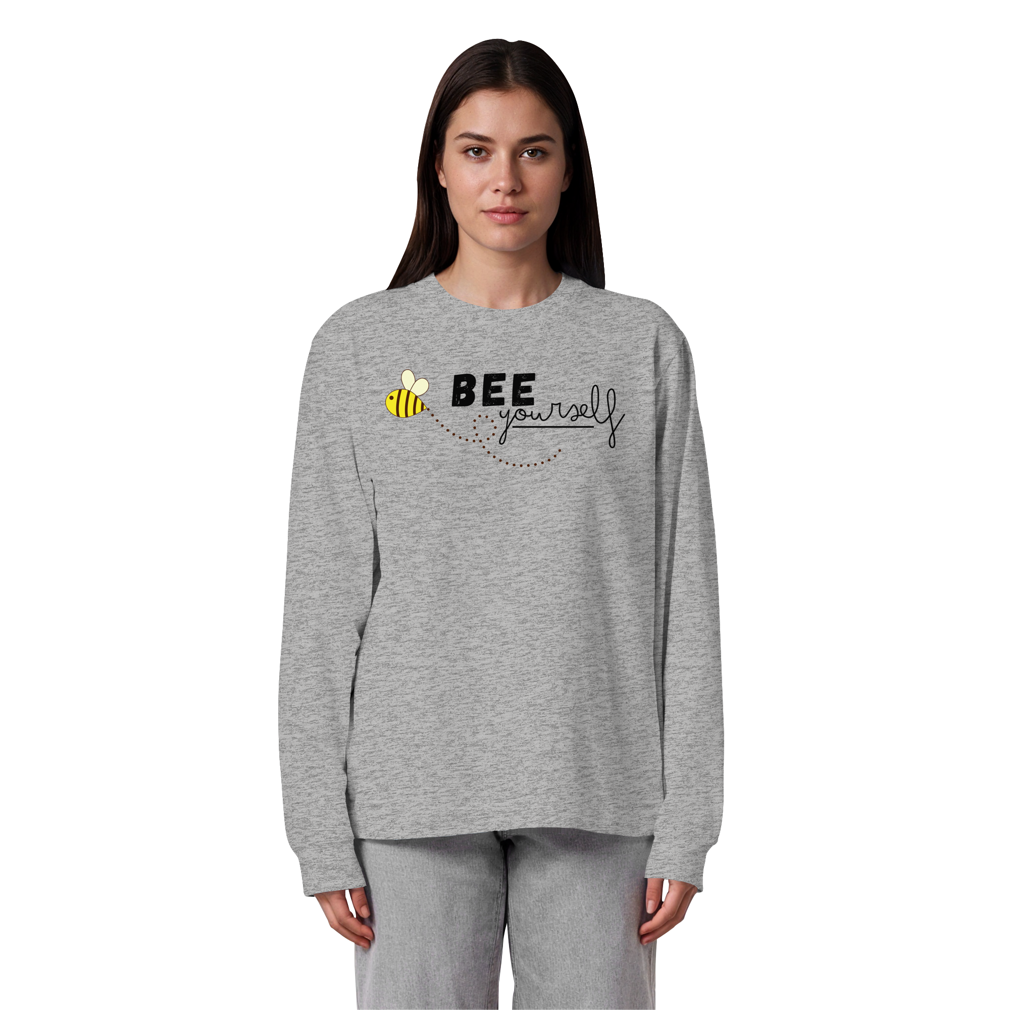 Bee yourself "Léon Edition" - Organic Heavy Oversized Longsleeve T-Shirt