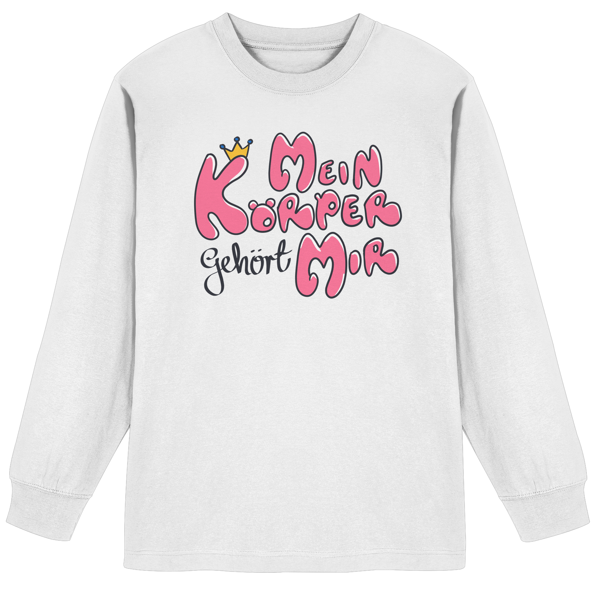 Mein Körper gehört mir "Pinke Edition" - Organic Heavy Oversized Longsleeve T-Shirt