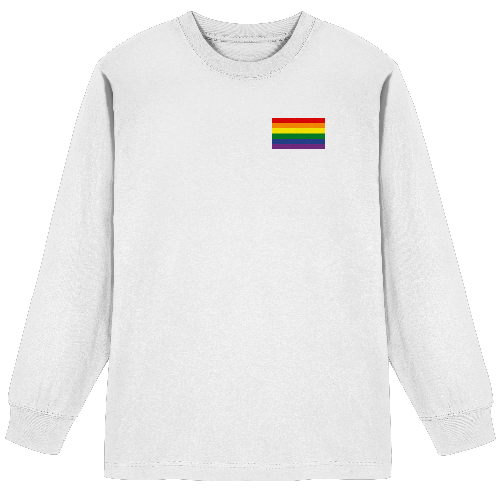 Regenbogen Pride Flag - Organic Heavy Oversized Longsleeve T-Shirt