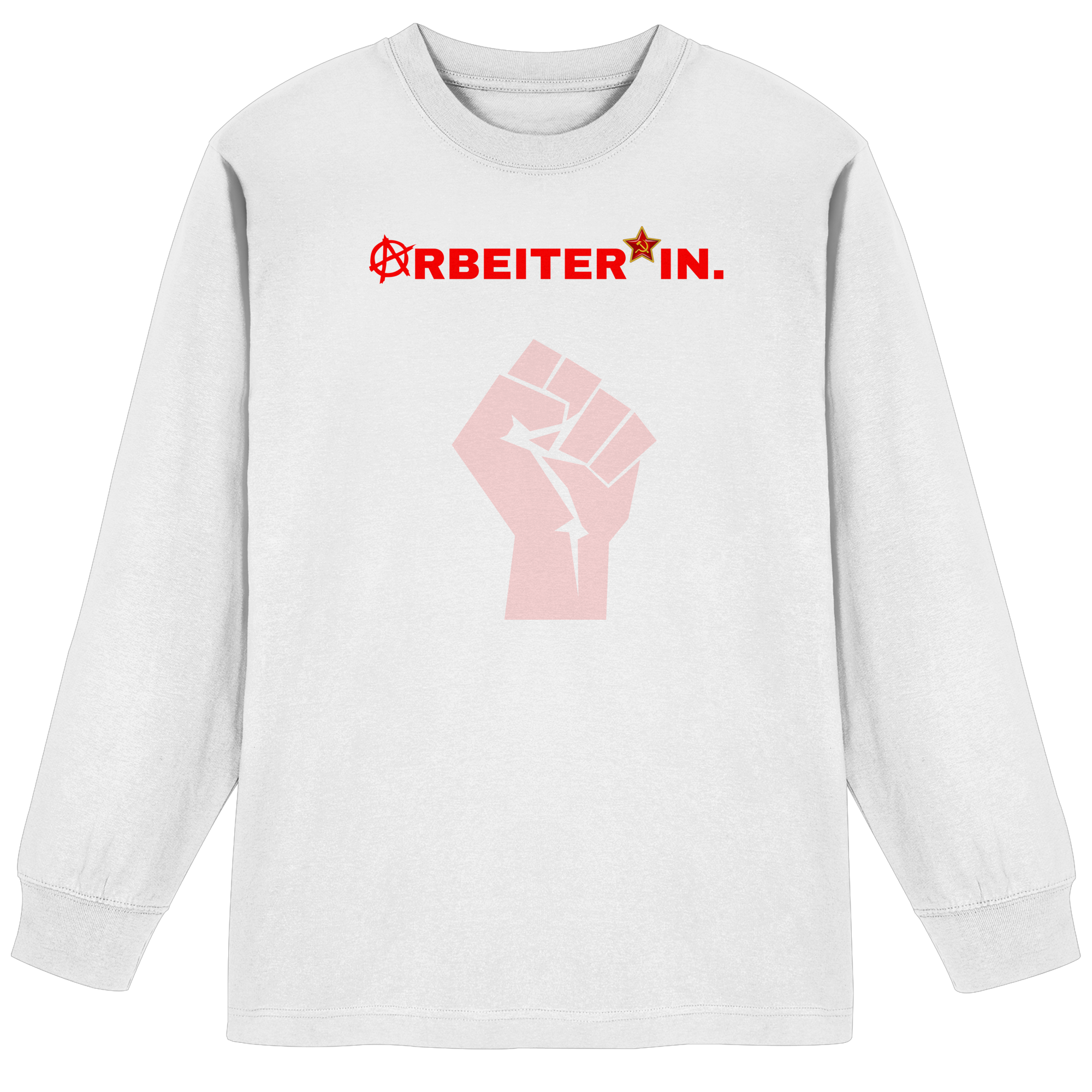 ARBEITER*IN. "Solidarisch und Frei Edition" - Organic Heavy Oversized Longsleeve T-Shirt