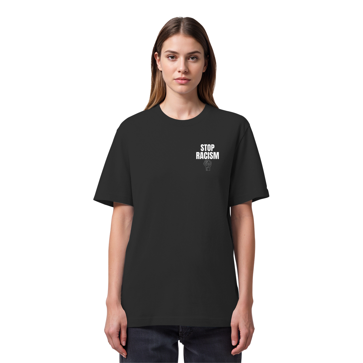 Stop Racism "Raised Fist Edition" - Organic Heavy Shirt